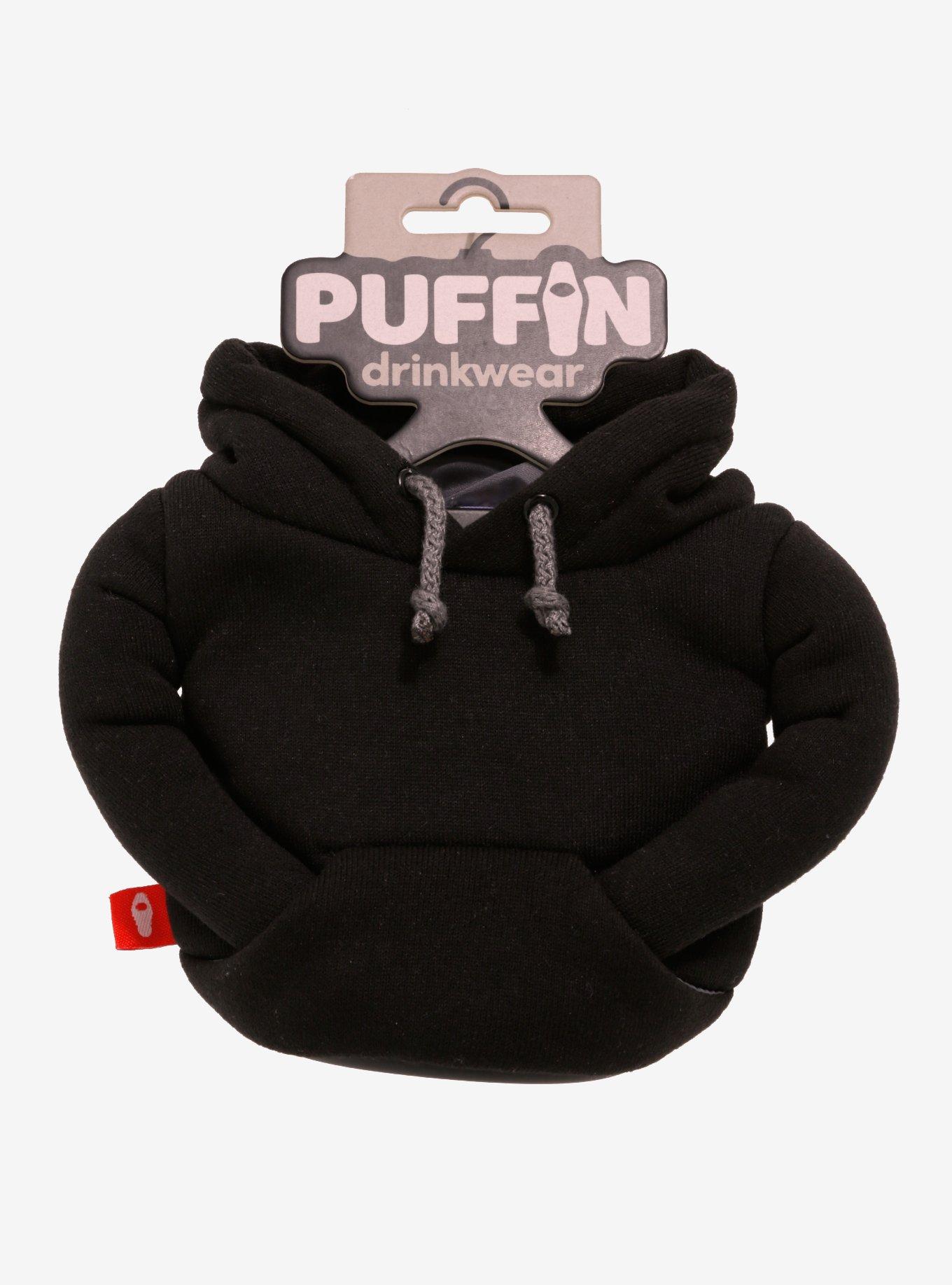 Puffin Drinkwear Black Hoodie Can Jacket, , alternate