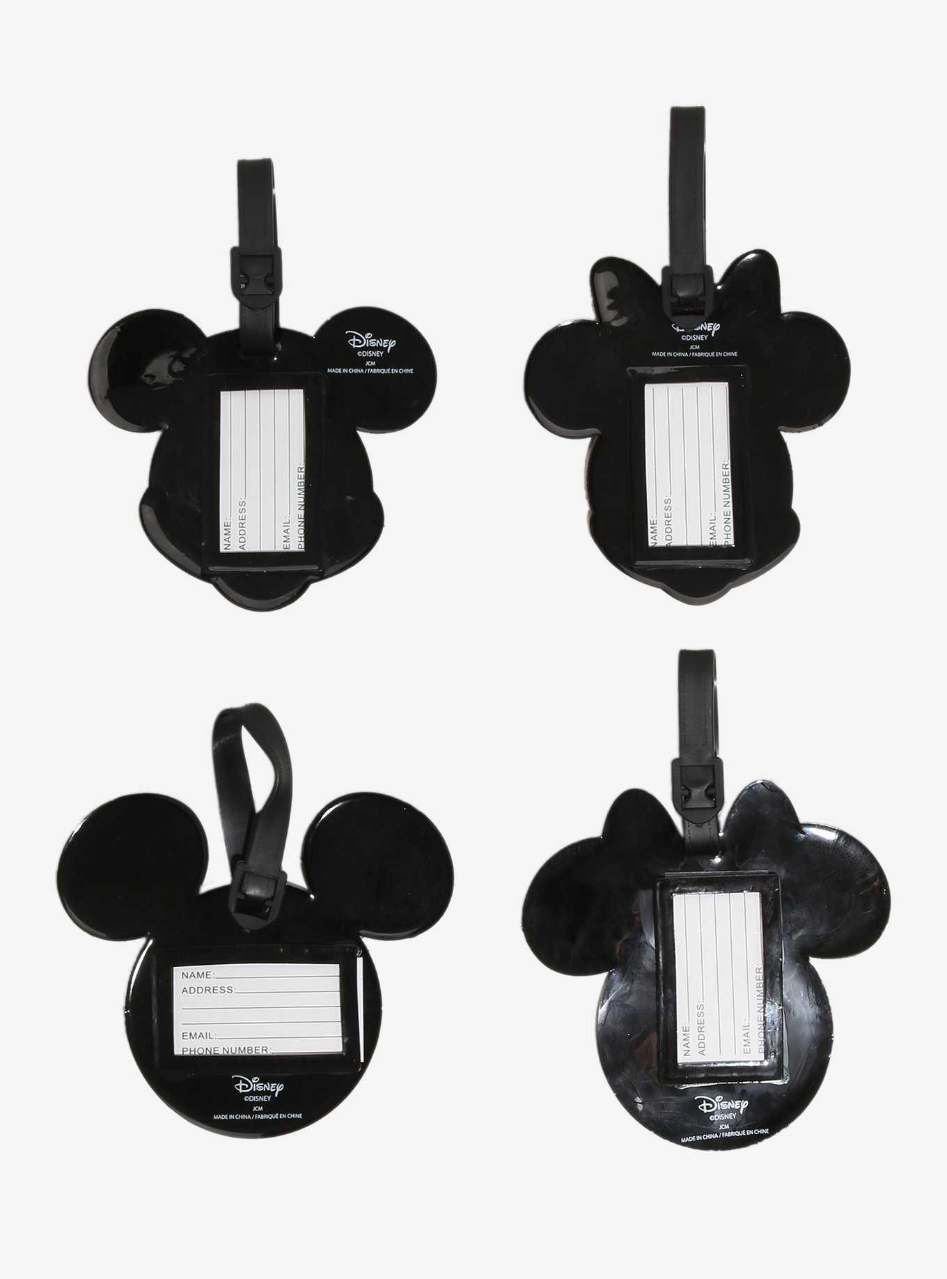 Disney Mickey Mouse & Minnie Mouse Luggage Tag Set, , hi-res