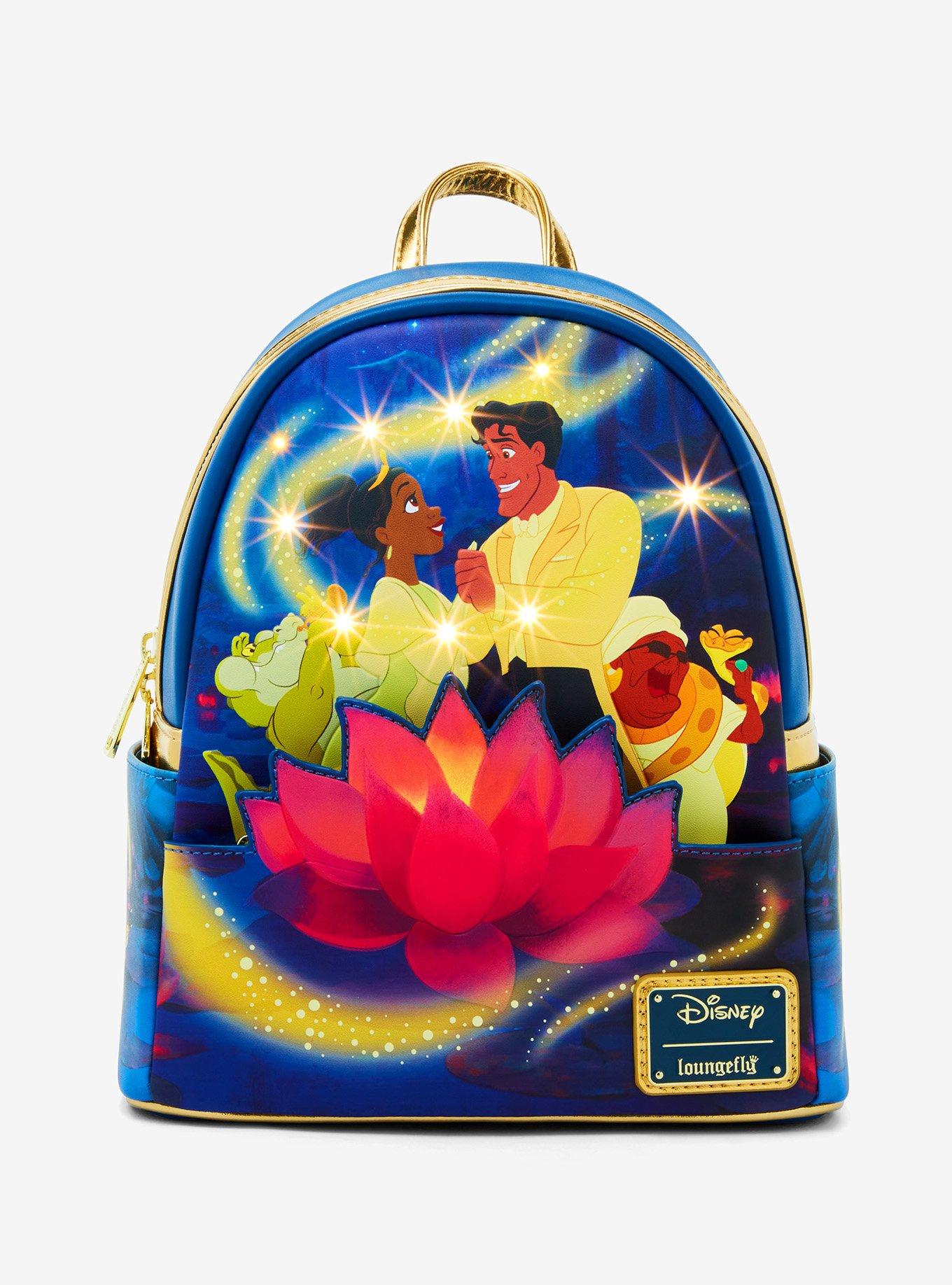 Loungefly Disney The Princess and the Frog Tiana & Naveen Light-Up Glow-in-the-Dark Mini Backpack, , alternate