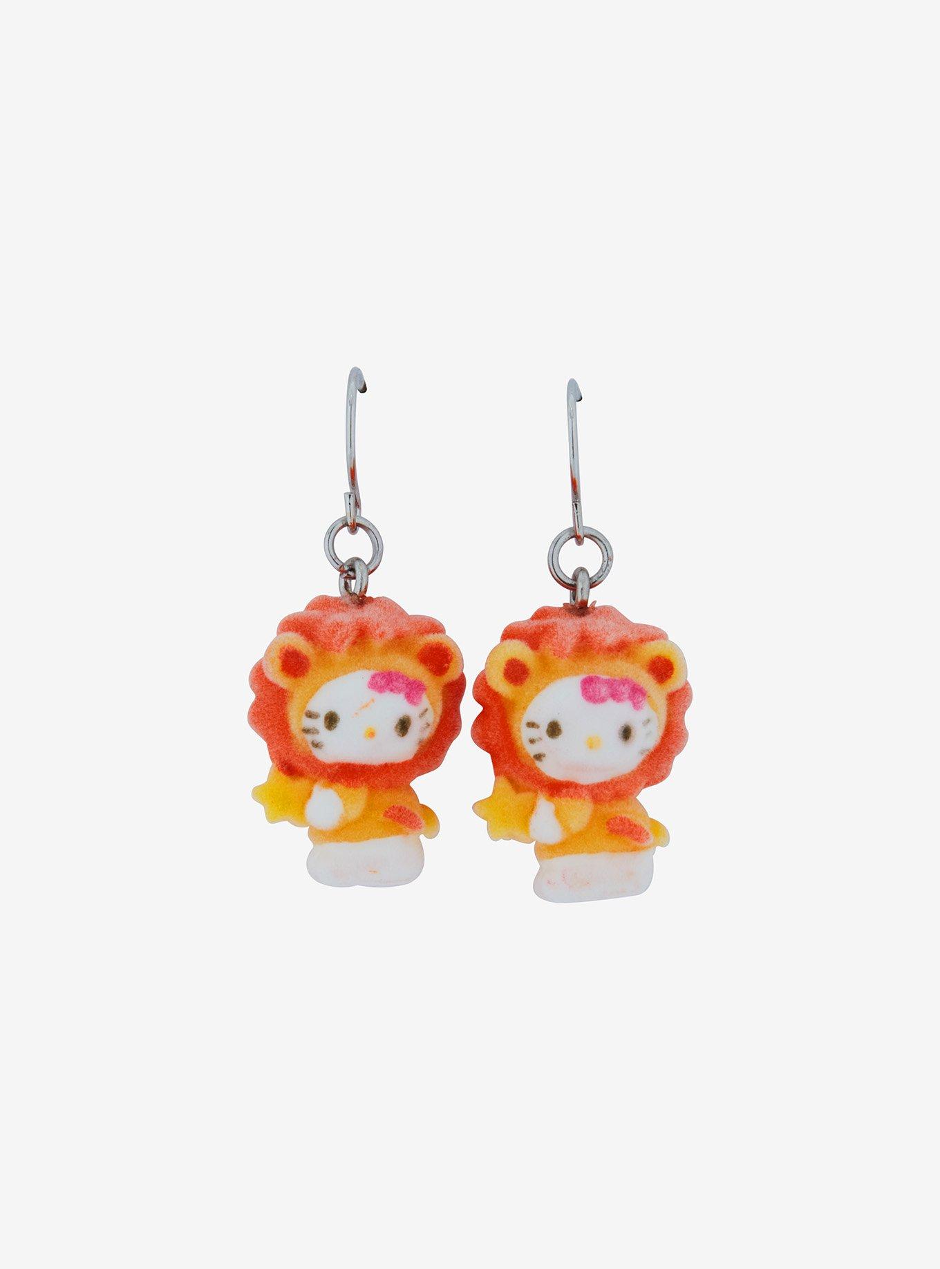 Sanrio Hello Kitty Leo Earrings — BoxLunch Exclusive, , hi-res