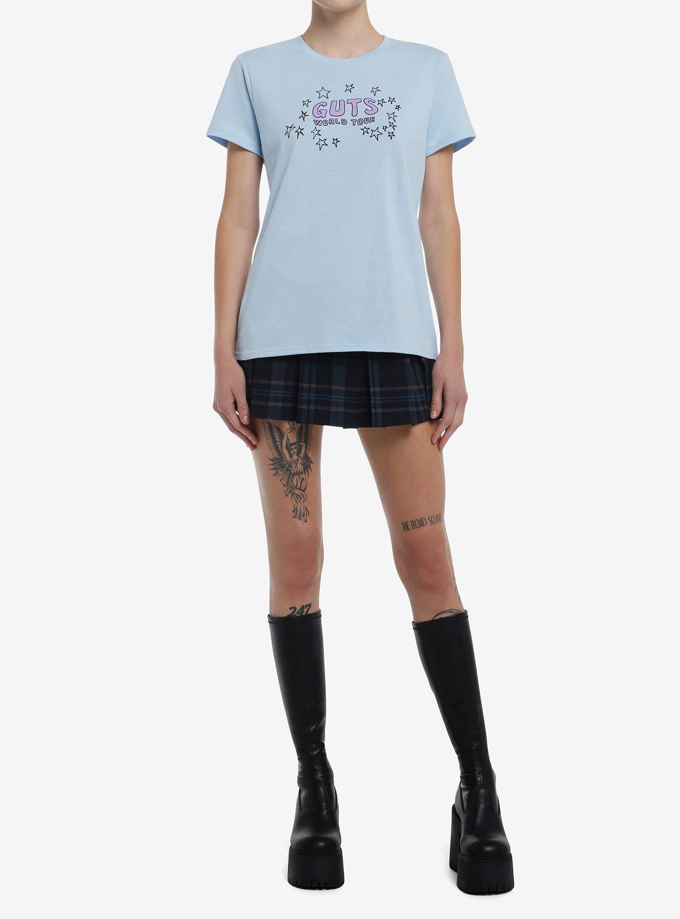 Olivia Rodrigo Guts Tour Songs Double-Sided Girls T-Shirt, BABY BLUE, alternate