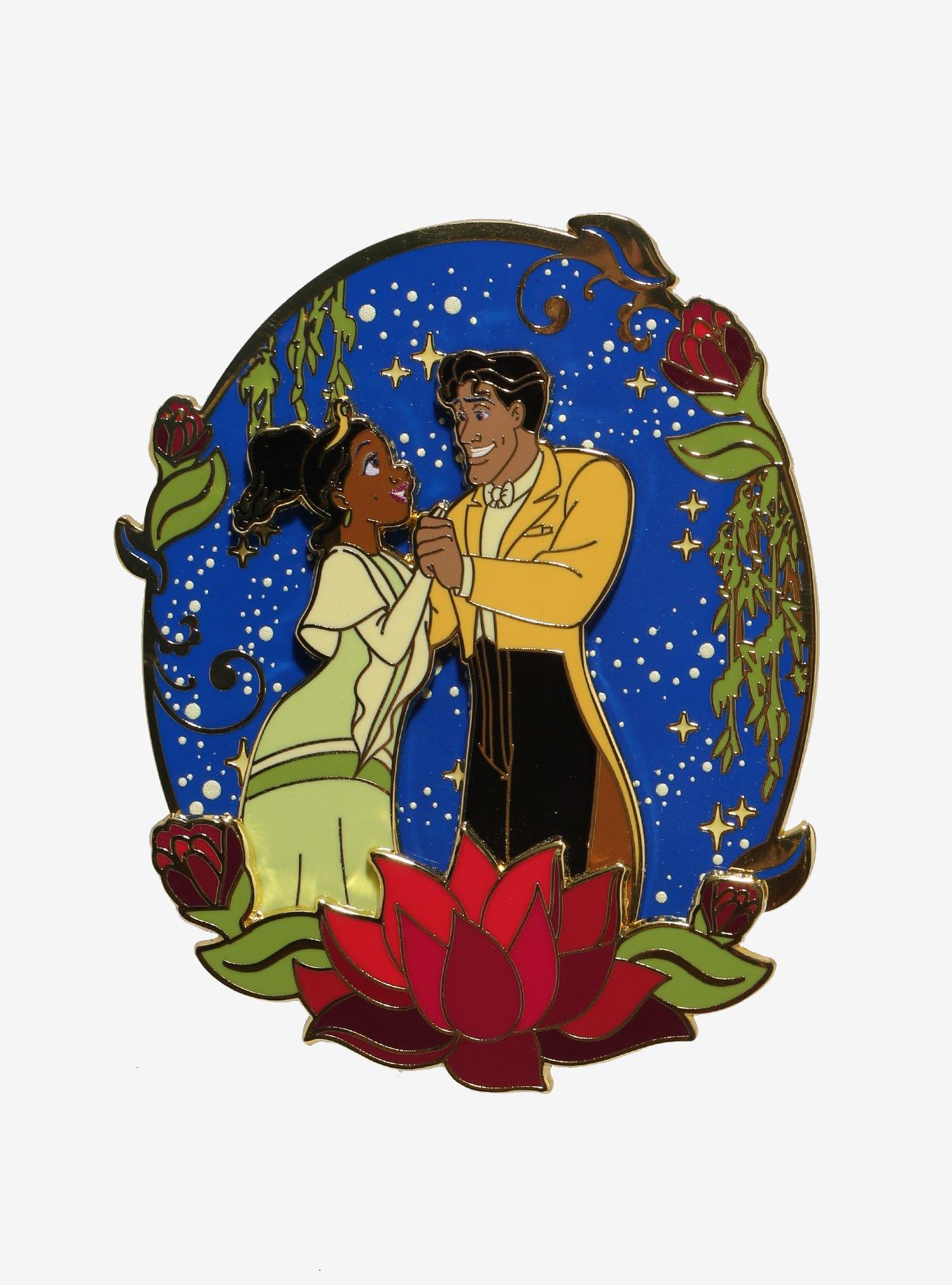 Loungefly Disney The Princess And The Frog Tiana & Naveen Sliding Limited Edition Enamel Pin, , hi-res