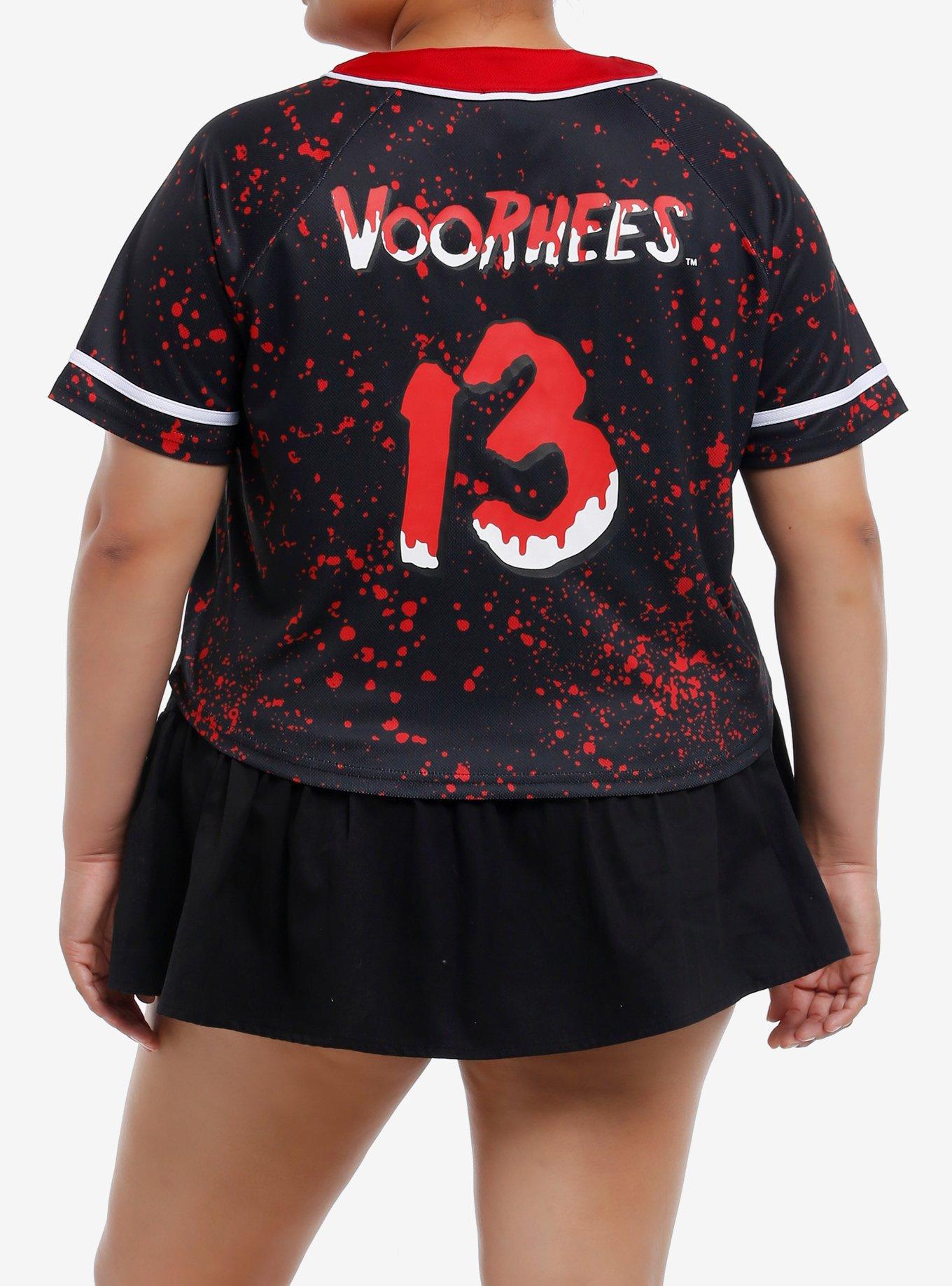 Friday The 13th Voorhees Girls Crop Jersey Top Plus Size, , hi-res