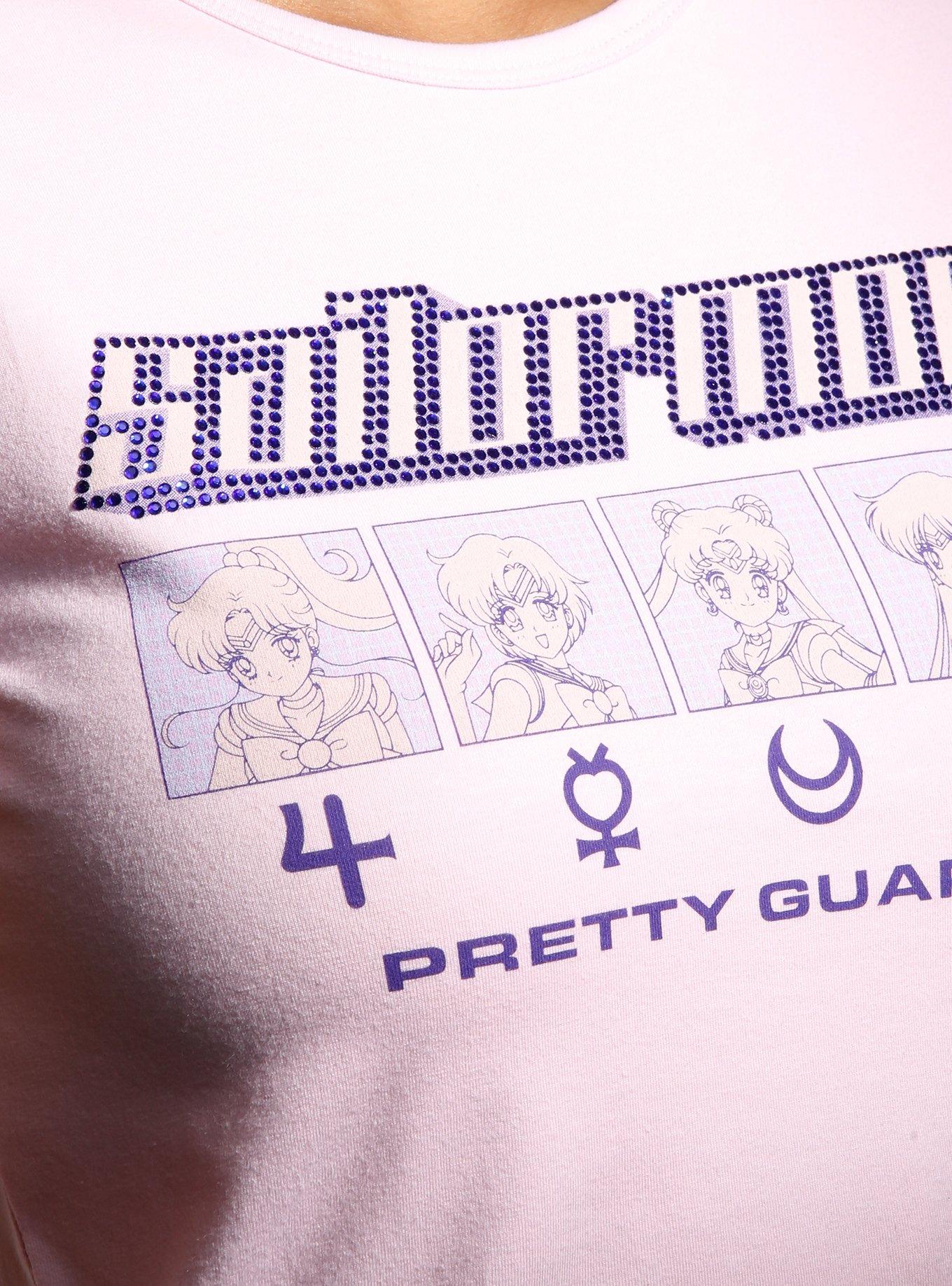 Pretty Guardian Sailor Moon Rhinestone Portrait Girls Baby T-Shirt, PURPLE, alternate