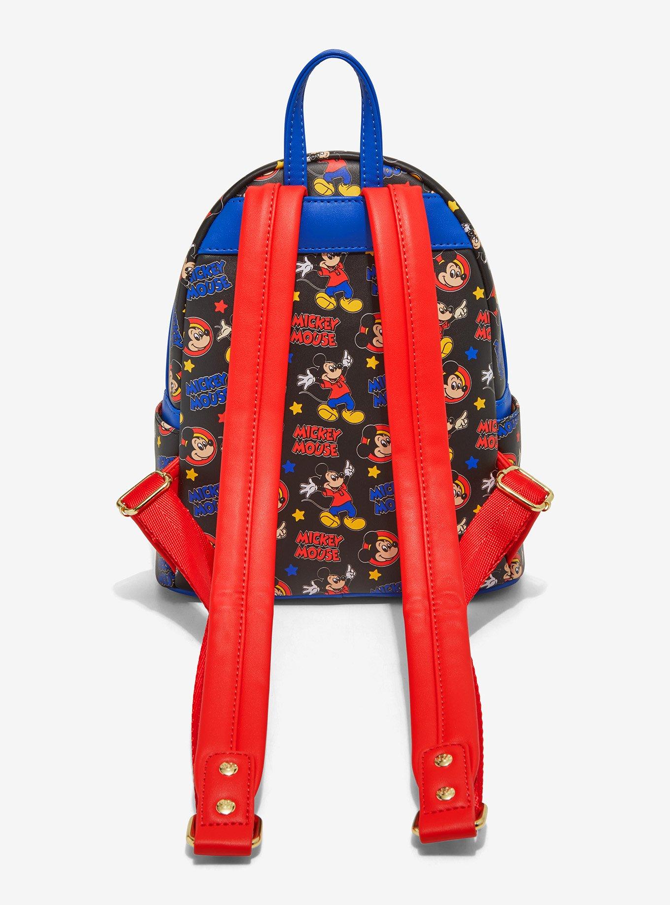 Loungefly Disney Mickey Mouse Classic Icons Allover Print Mini Backpack