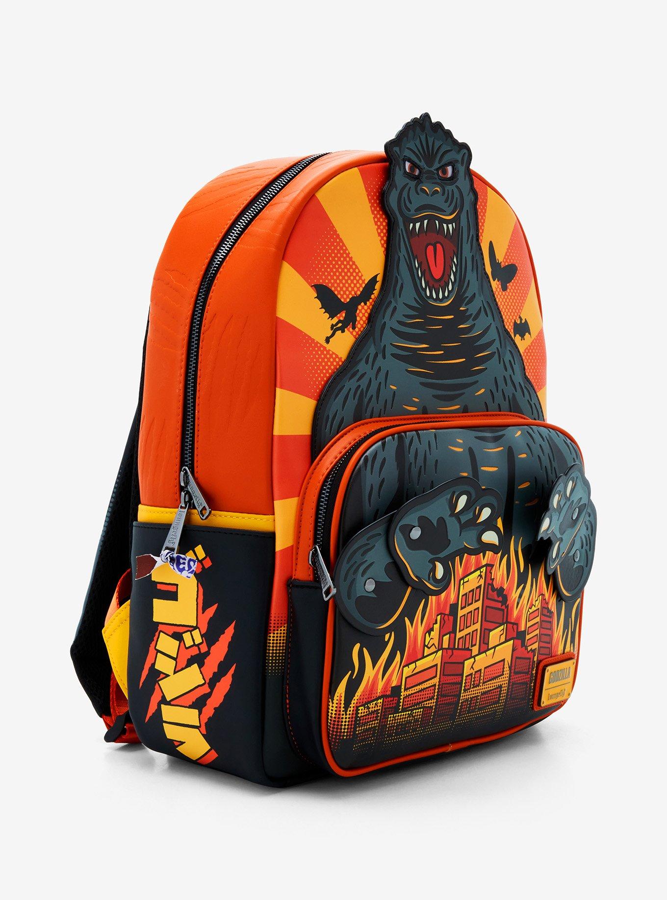 Loungefly Godzilla Burning City Backpack, , alternate