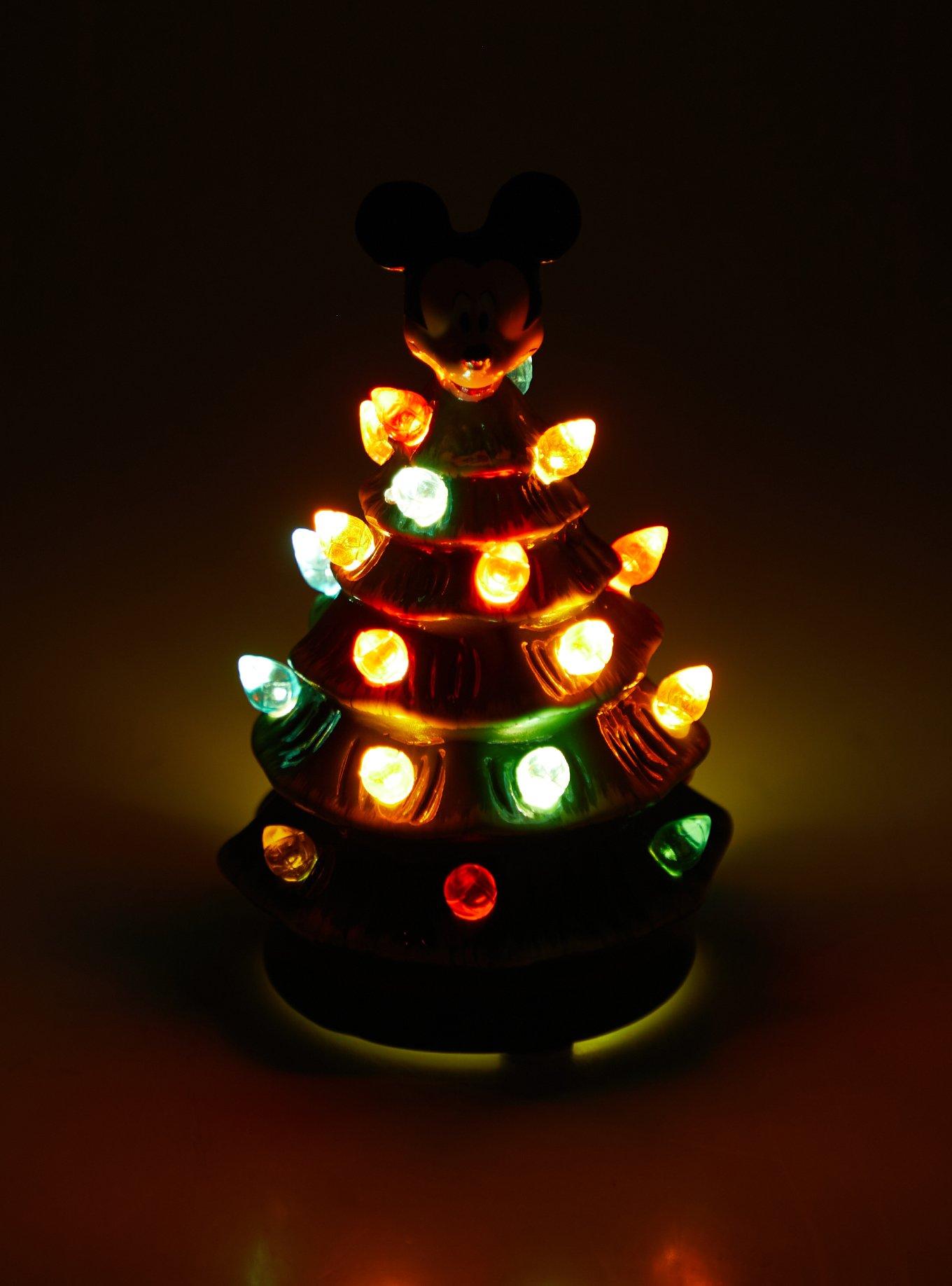 Disney Mickey Mouse Light-Up Mini Christmas Tree Figure - BoxLunch Exclusive, , alternate