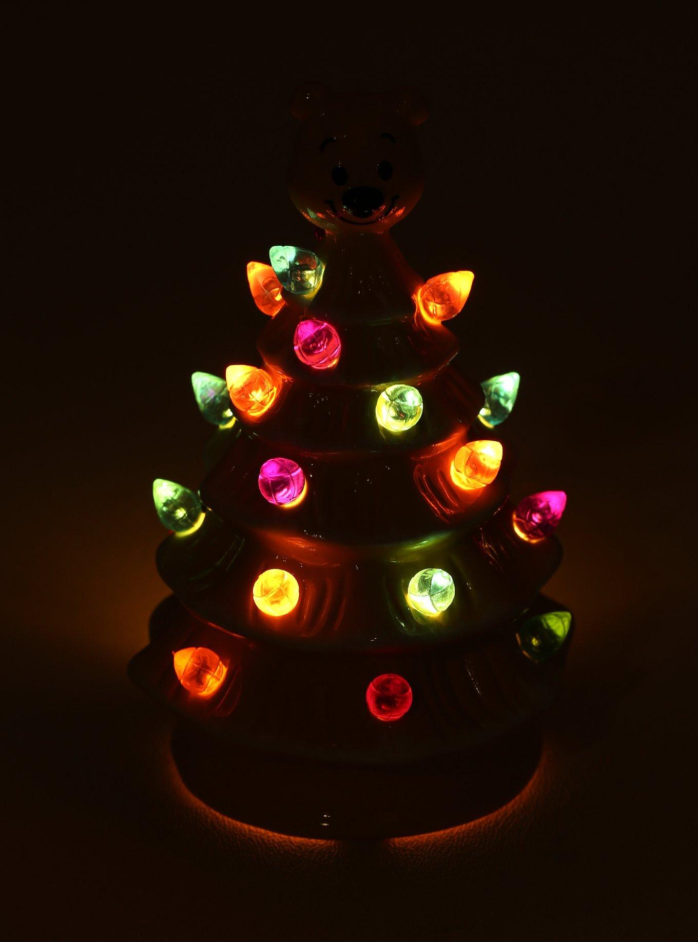 Disney Winnie the Pooh Light-Up Mini Christmas Tree Figure - BoxLunch Exclusive, , hi-res