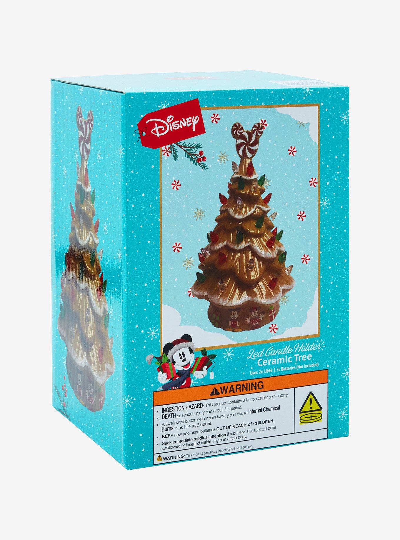 Disney Mickey Mouse Gingerbread Christmas Tree LED Tealight Holder - BoxLunch Exclusive, , alternate