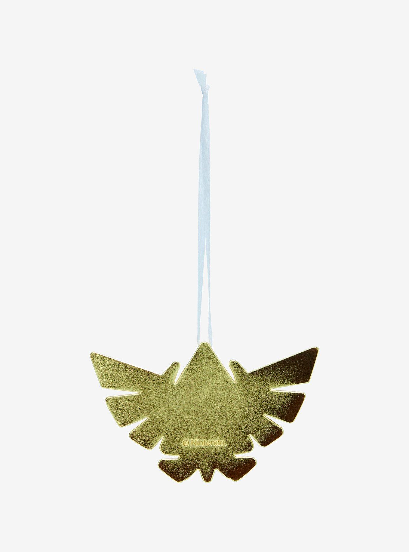 Hallmark Ornaments The Legend of Zelda Gold Hyrule Crest Premium Ornament, , alternate