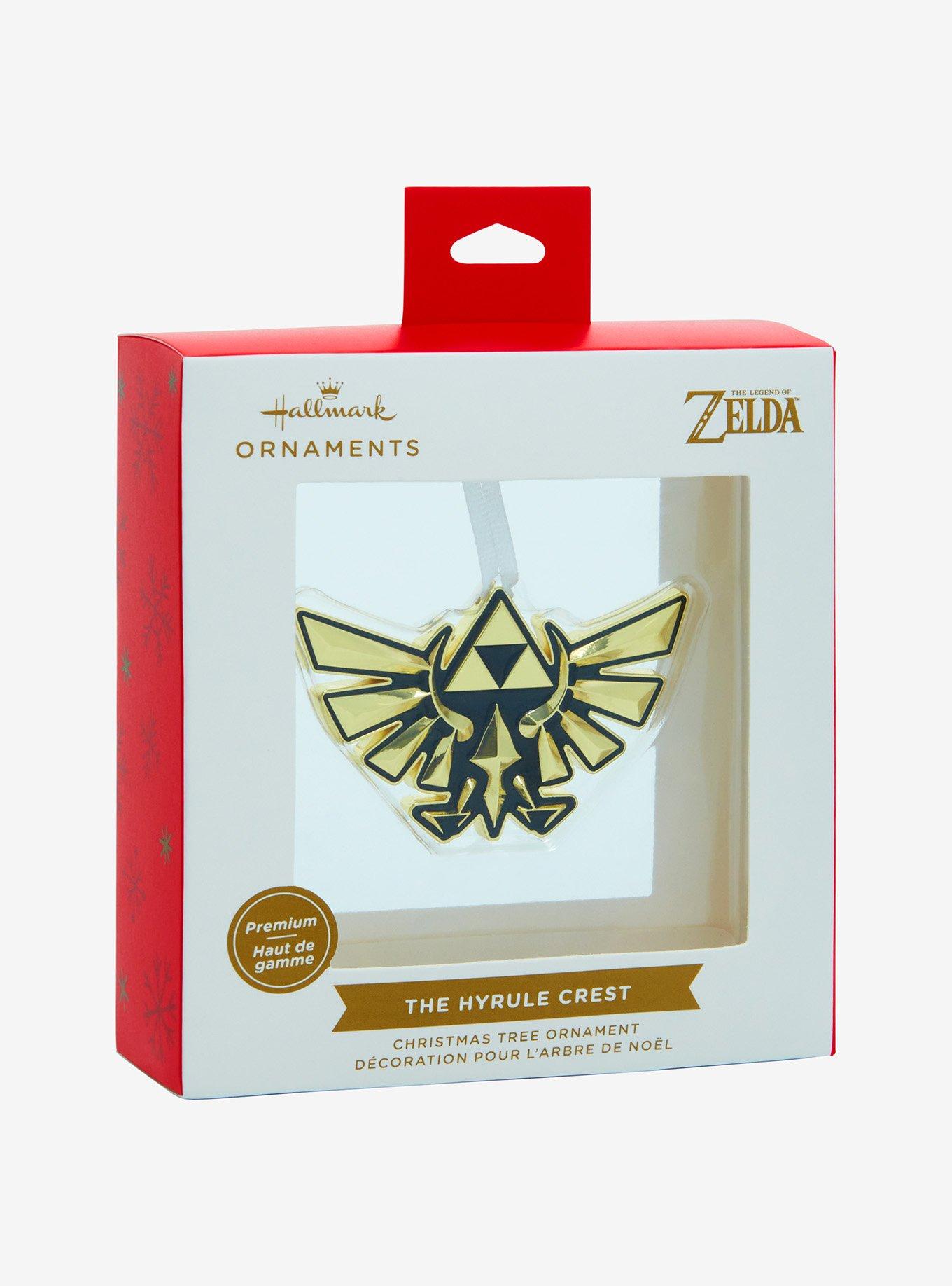 Hallmark Ornaments The Legend of Zelda Gold Hyrule Crest Premium Ornament, , alternate