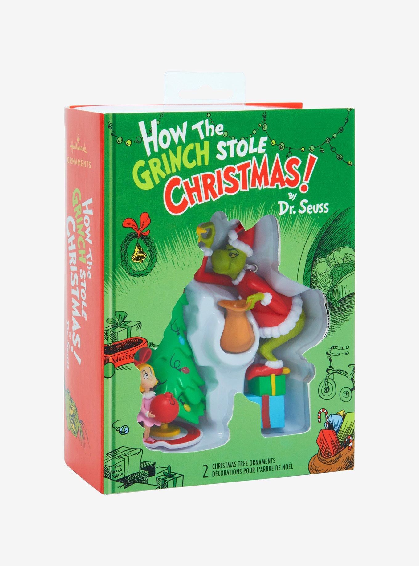 Hallmark Ornaments Dr. Seuss How The Grink Stole Christmas Cindy-Lou & Grinch Ornament Set, , alternate