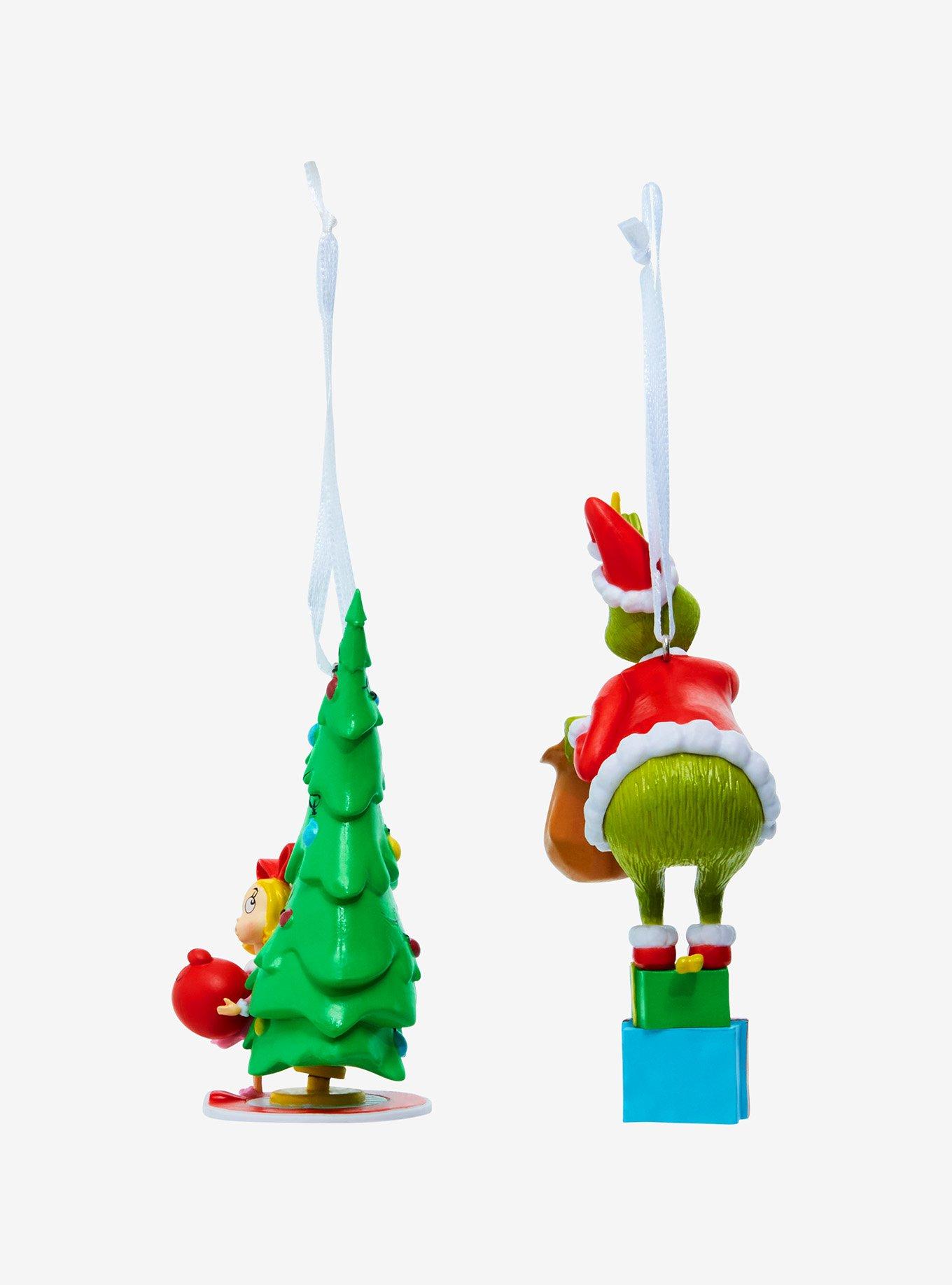 Hallmark Ornaments Dr. Seuss How The Grink Stole Christmas Cindy-Lou & Grinch Ornament Set, , alternate