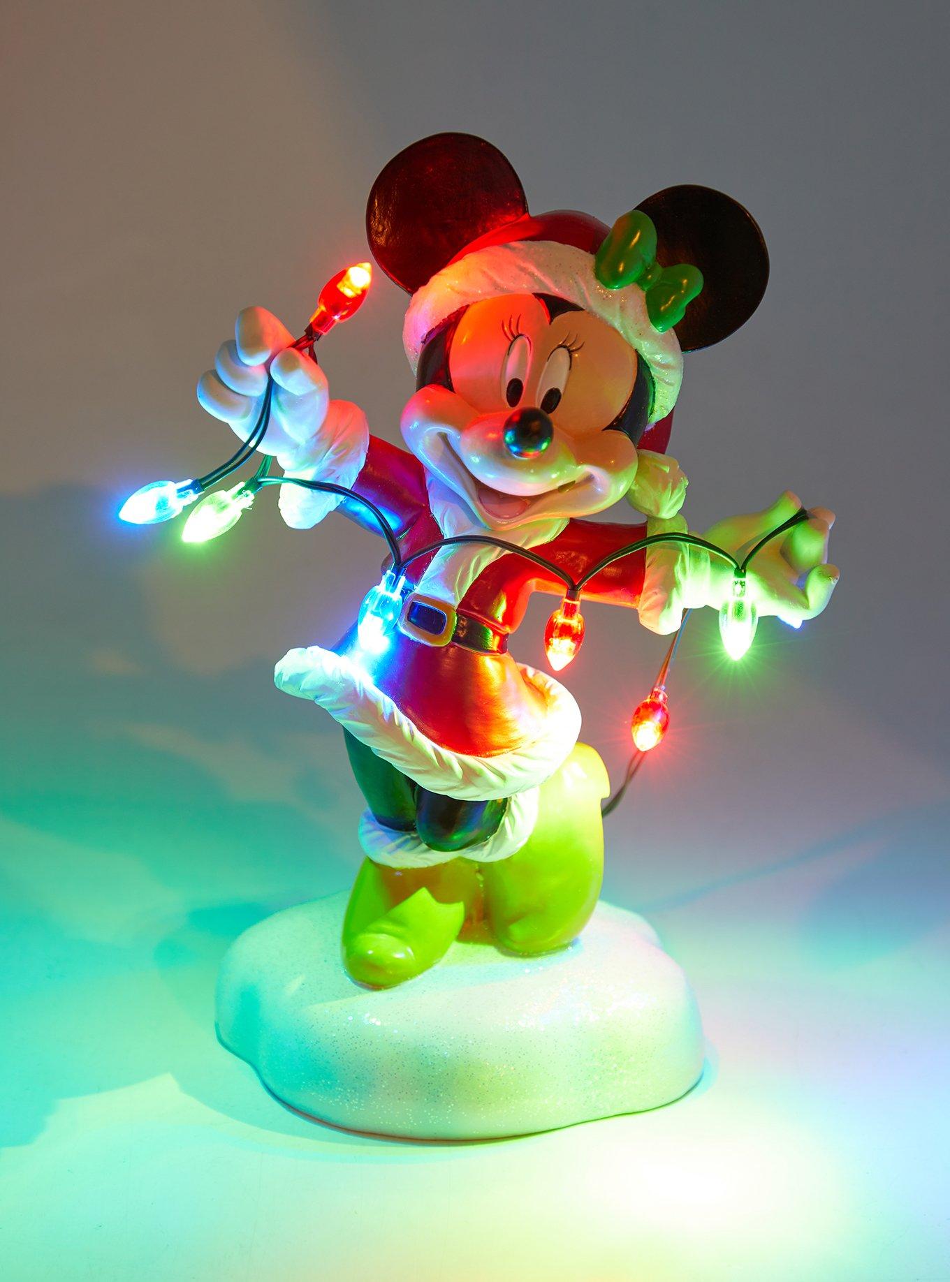 Disney Minnie Mouse Santa Light-Up Figure, , alternate