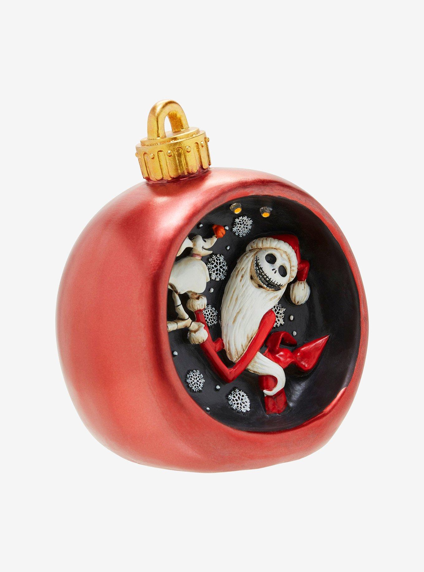 Disney The Nightmare Before Christmas Jack Skellington & Zero Light-Up Ornament Decor, , alternate