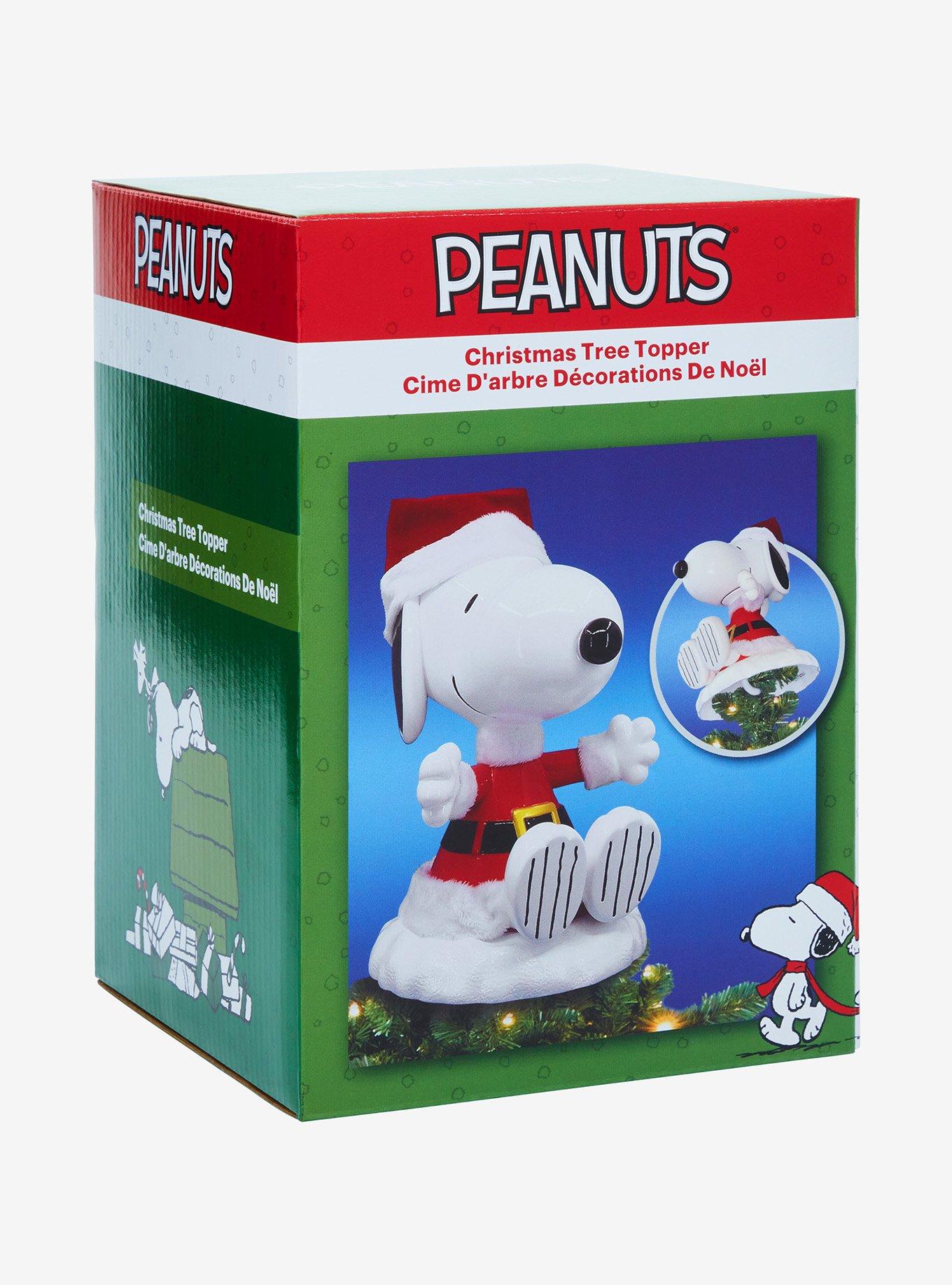 Peanuts Snoopy Santa Suit Holiday Tree Topper, , alternate