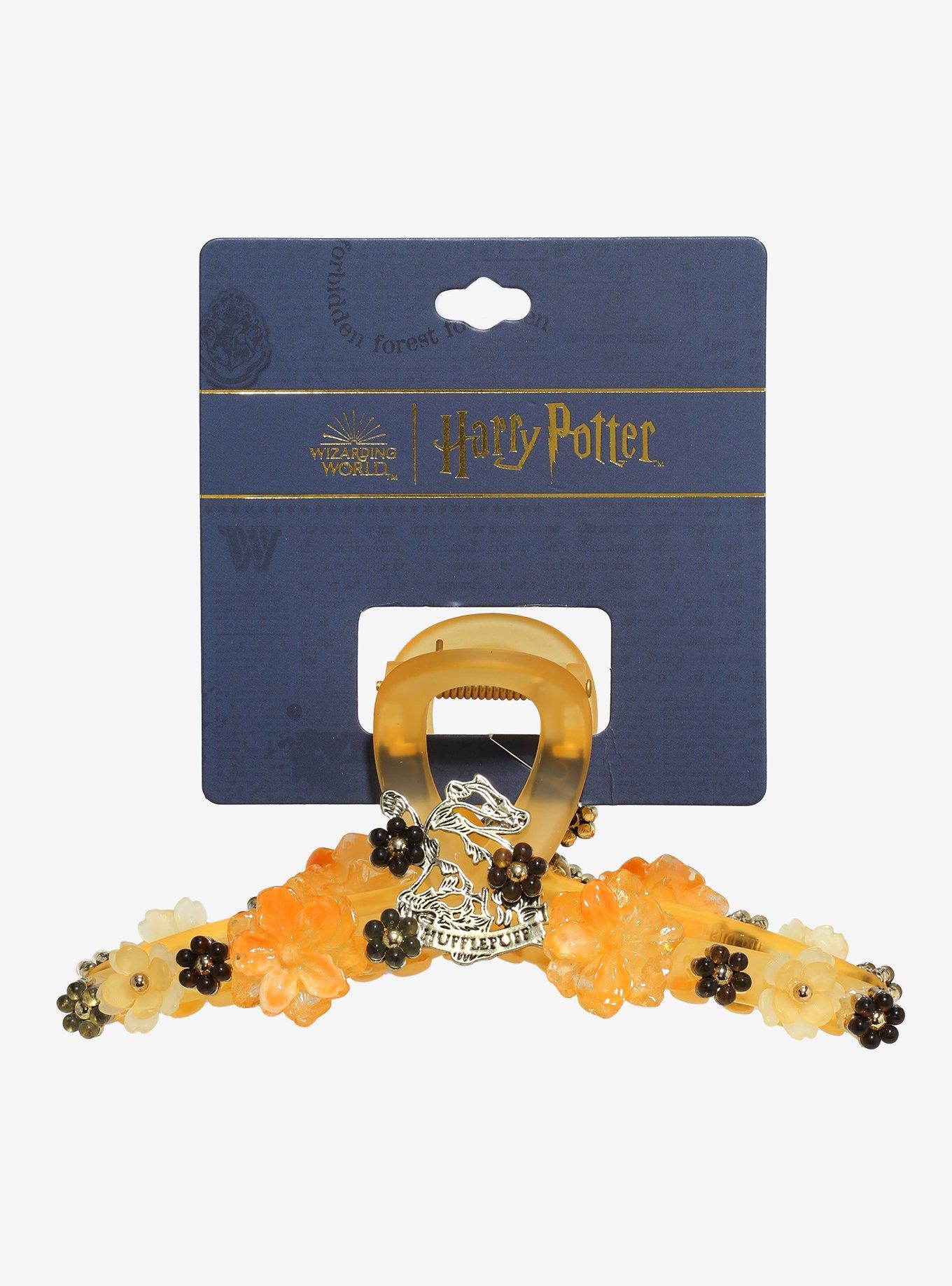 Harry Potter Hufflepuff Floral Claw Clip — BoxLunch Exclusive, , alternate