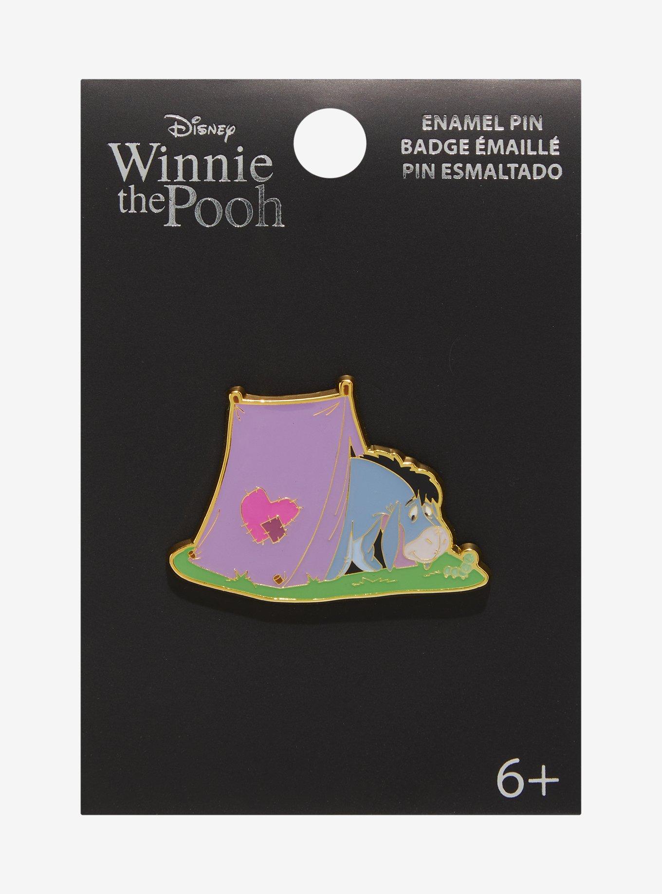 Loungefly Winnie the Pooh Eeyore Camping Tent Enamel Pin — BoxLunch Exclusive, , hi-res