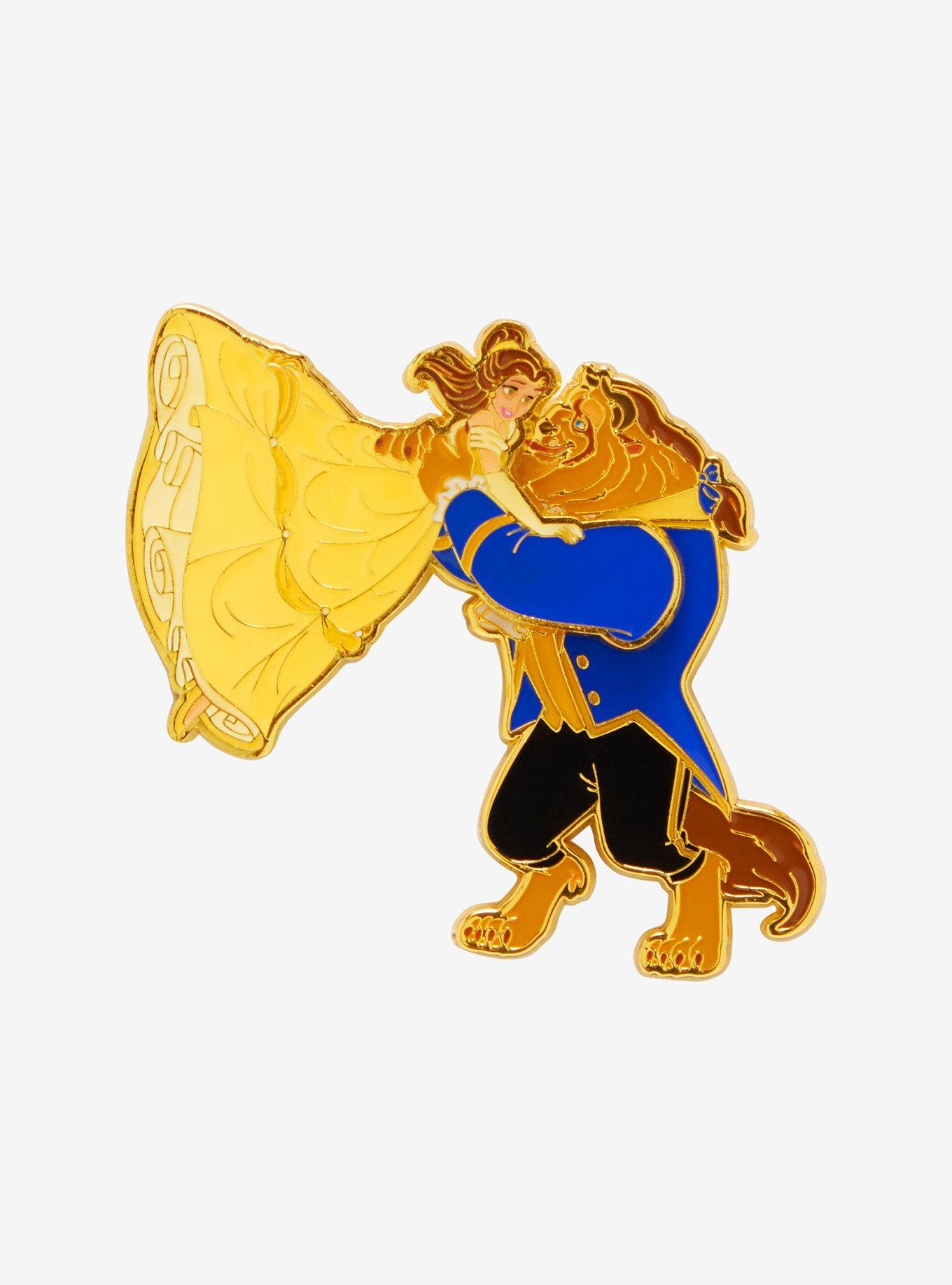 Loungefly Disney Beauty and The Beast Belle & Beast Dancing Moving Enamel Pin - BoxLunch Exclusive, , alternate