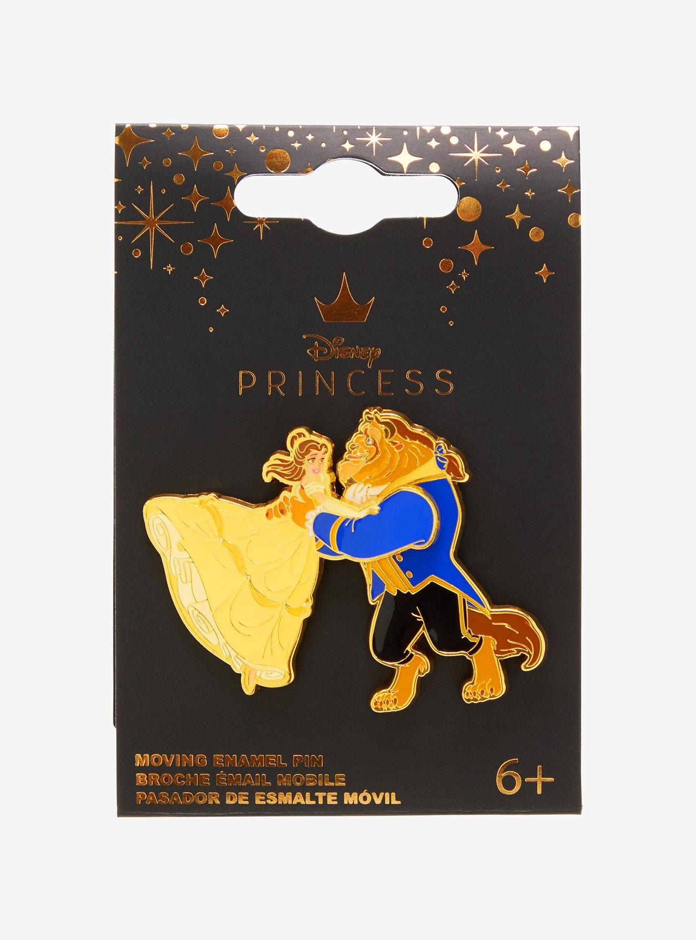 Loungefly Disney Beauty and The Beast Belle & Beast Dancing Moving Enamel Pin - BoxLunch Exclusive, , alternate