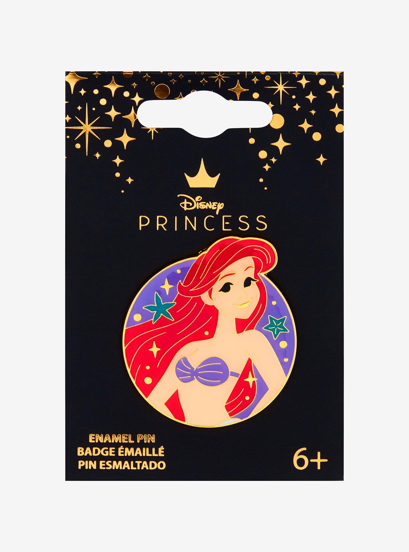 Loungefly Disney The Little Mermaid Ariel Seashell Circular Enamel Pin — BoxLunch Exclusive, , alternate