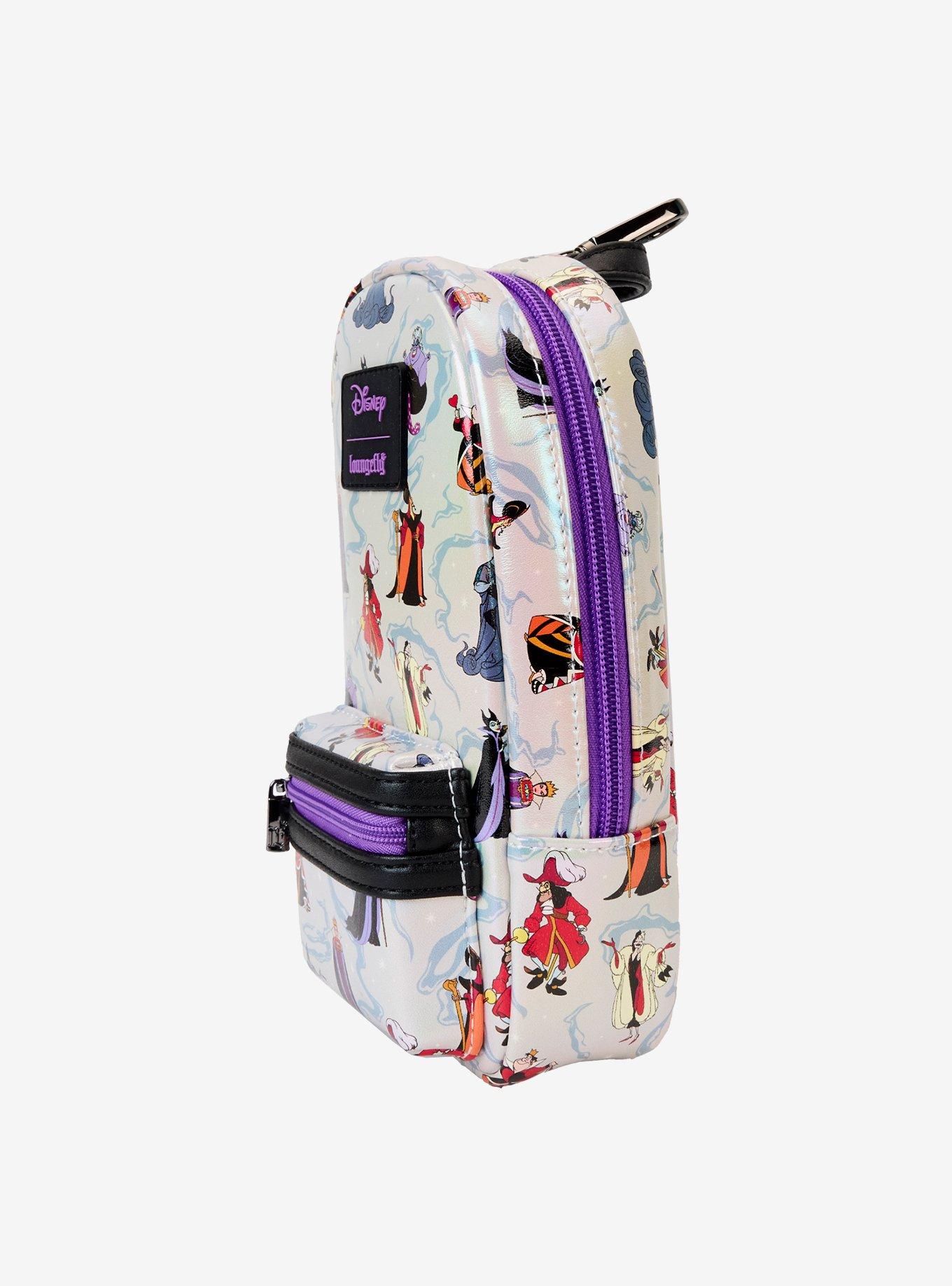 Loungefly Disney Villains Iridescent Pencil Case, , alternate