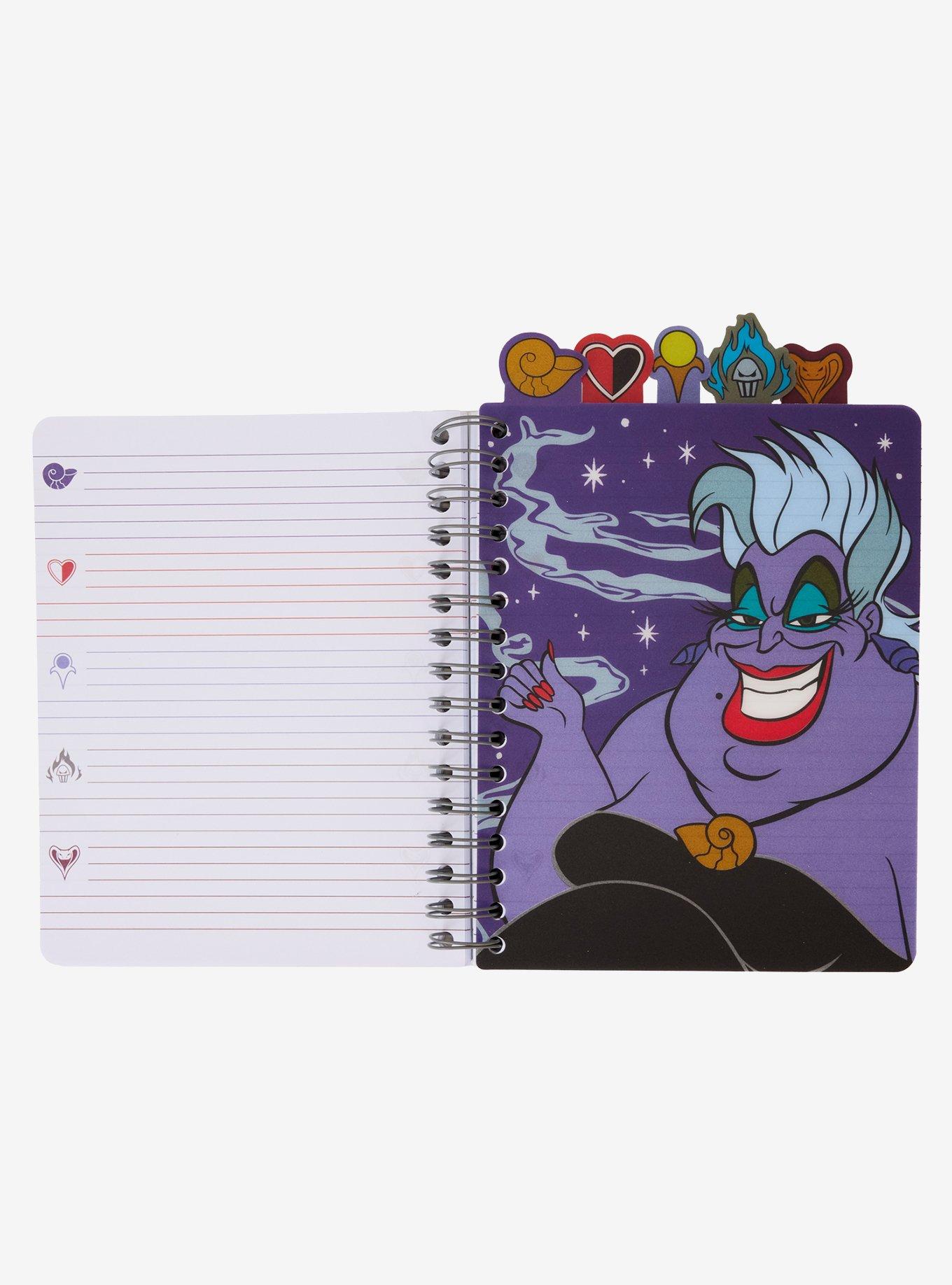 Loungefly Disney Villains Iridescent Tab Journal, , hi-res