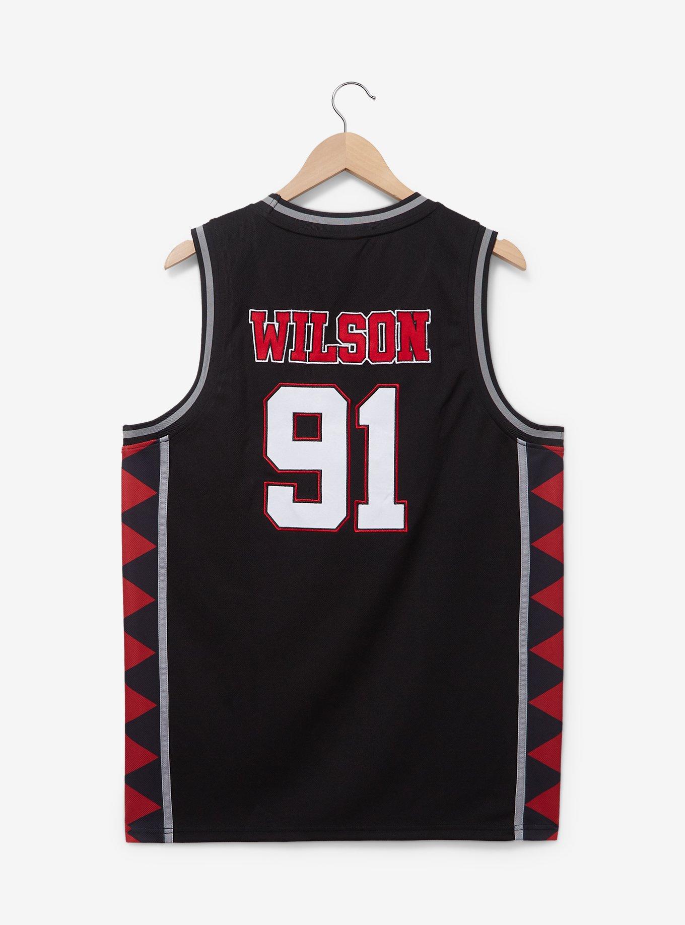 Marvel Deadpool Wade Wilson Basketball Jersey - BoxLunch Exclusive, BLACK, alternate