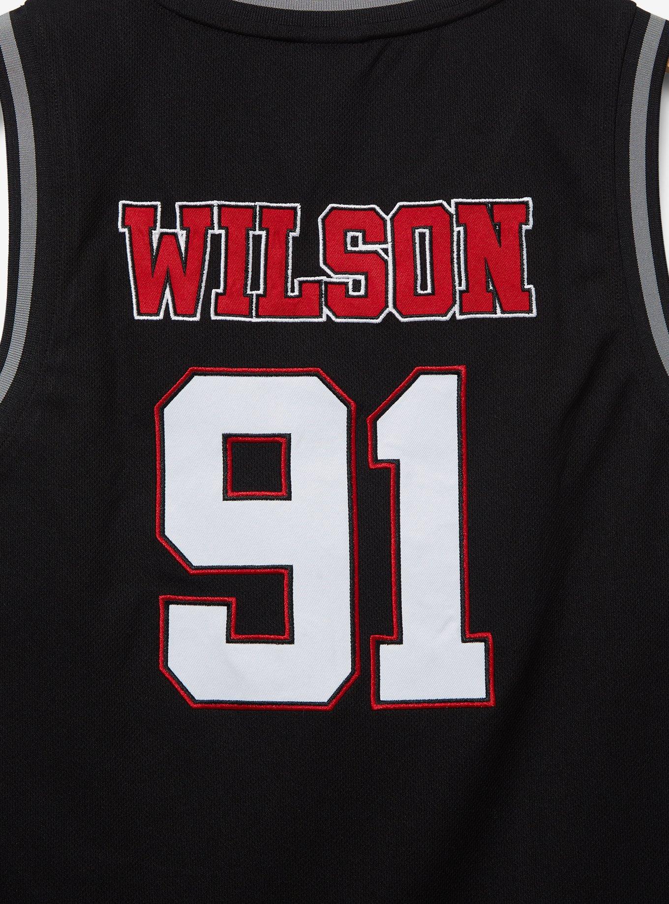 Marvel Deadpool Wade Wilson Basketball Jersey - BoxLunch Exclusive, BLACK, alternate