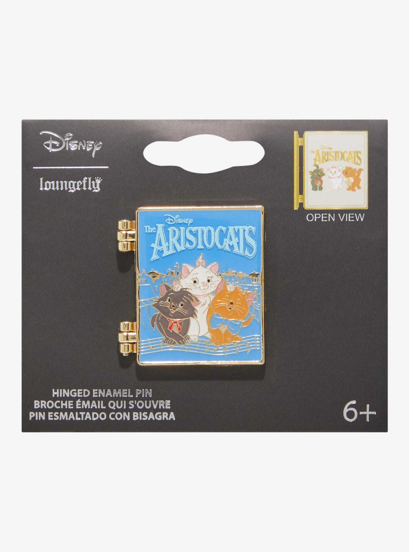 Loungefly Disney The Aristocats Marie, Berlioz, and Toulouse Hinged Enamel Pin — BoxLunch Exclusive, , alternate