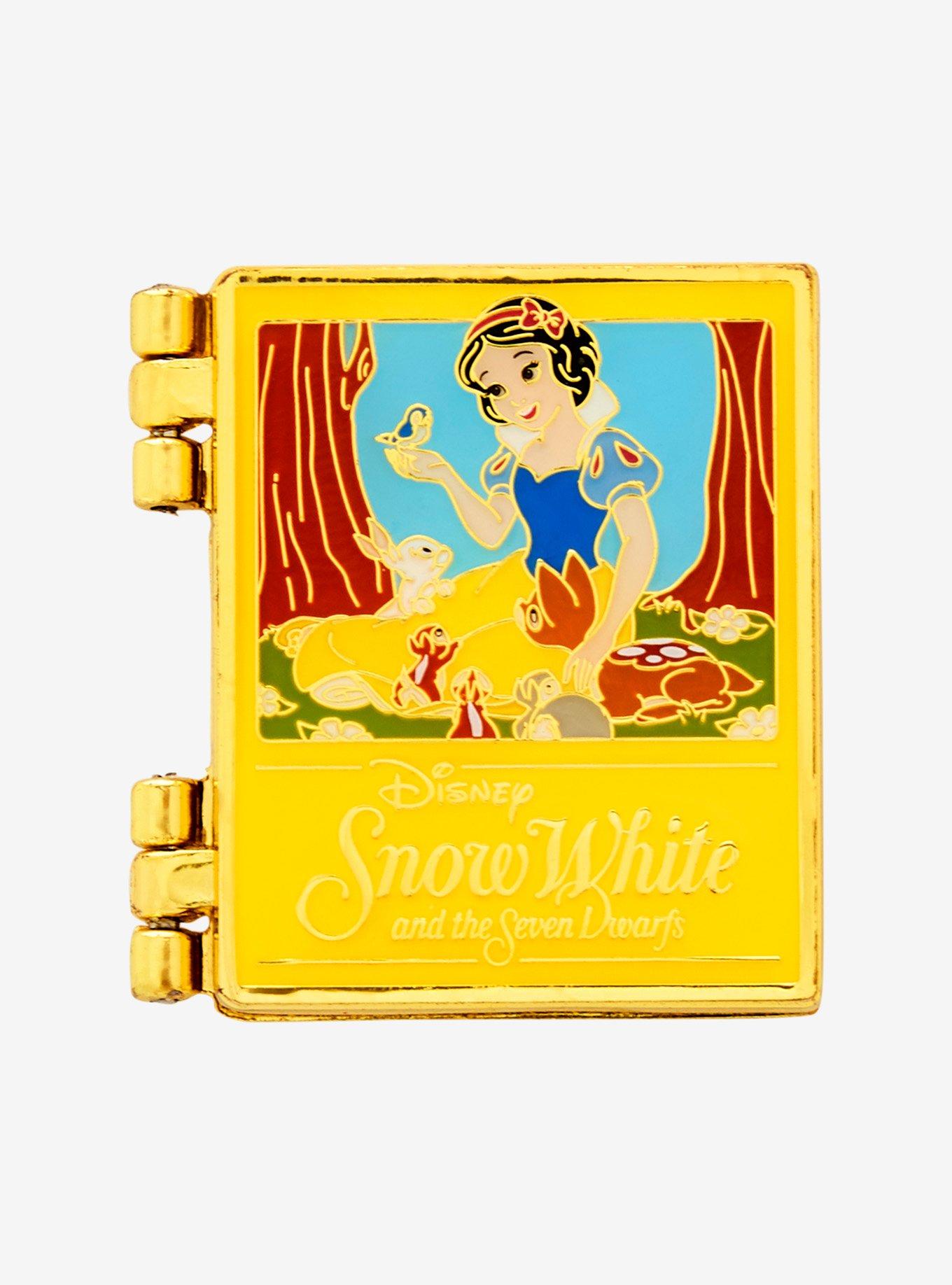 Loungefly Disney Snow White and the Seven Dwarfs Storybook Hinged Enamel Pin — BoxLunch Exclusive, , alternate