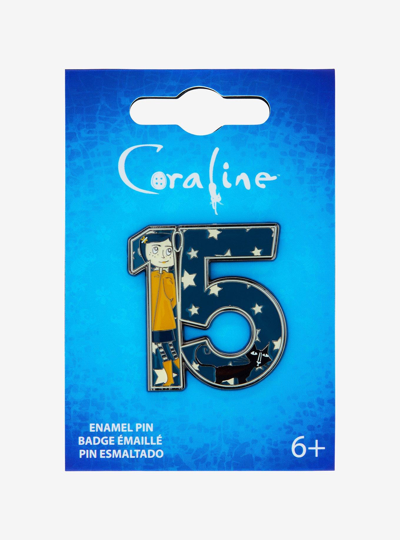 Loungefly Coraline 15th Anniversary Enamel Pin — BoxLunch Exclusive, , alternate