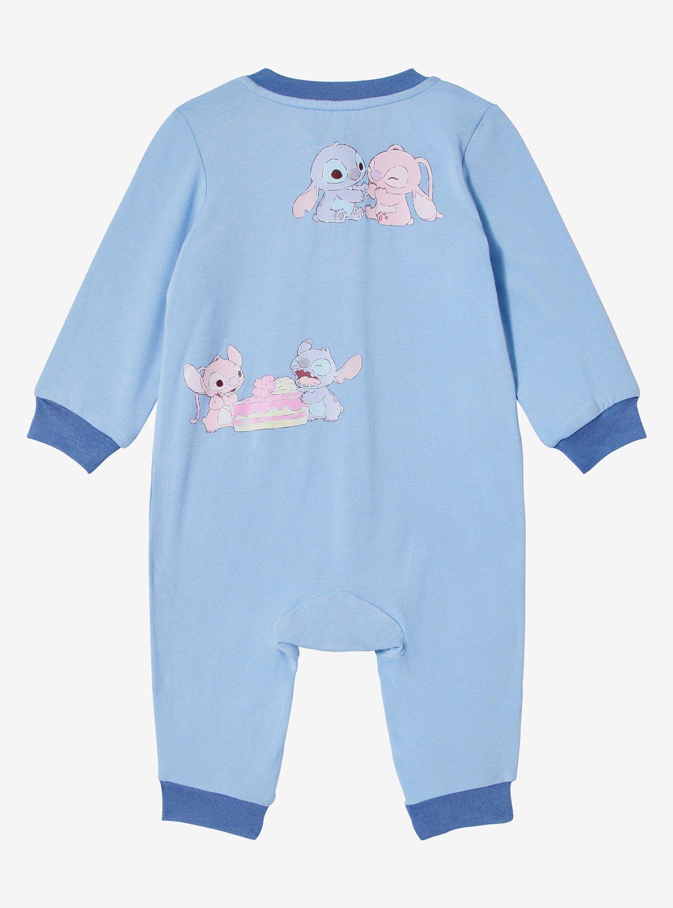 Disney Lilo & Stitch Angel & Stitch Zippered Infant One-Piece, MULTI, alternate