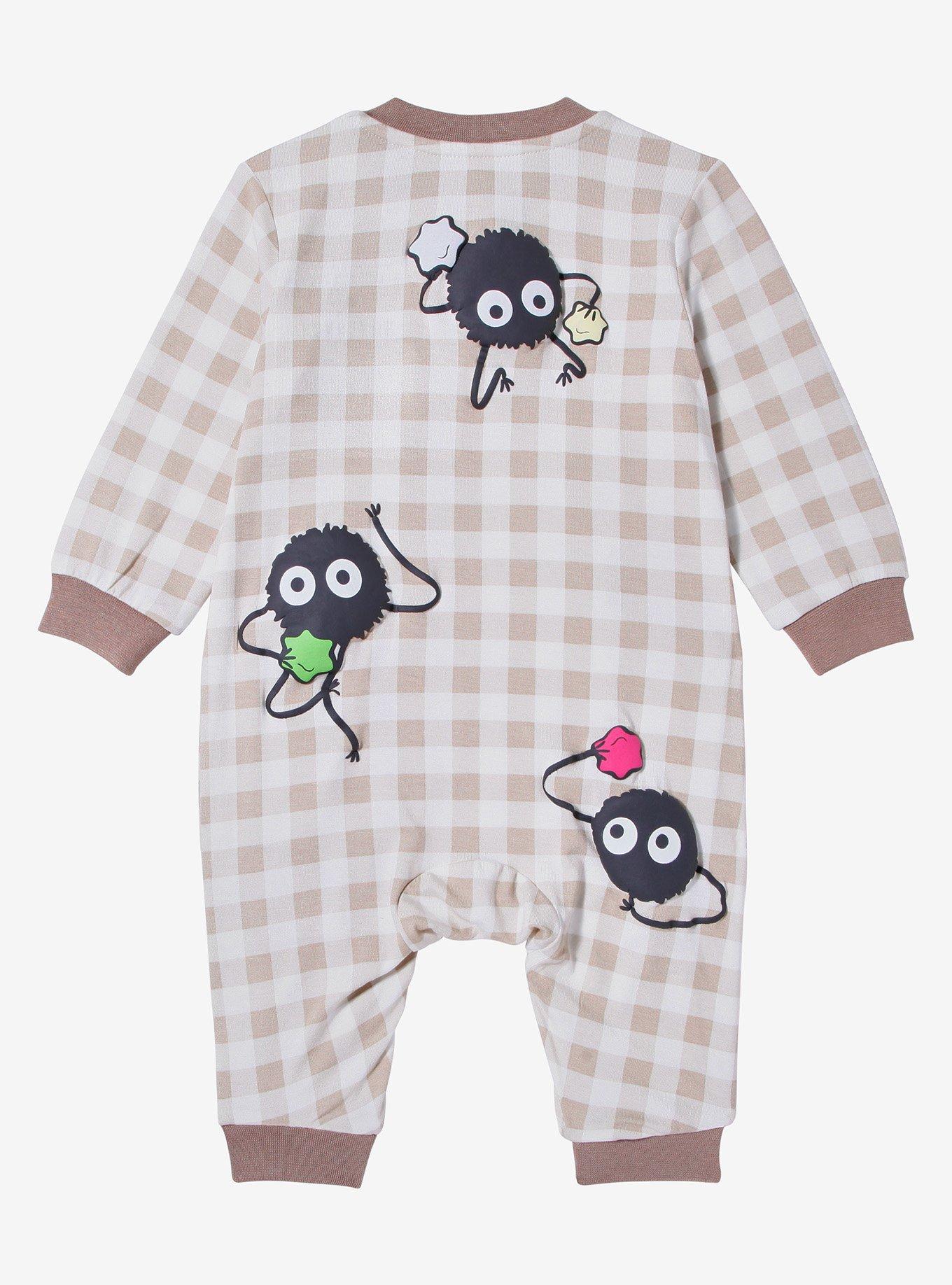 Studio Ghibli Spirited Away Soot Sprites Zippered Infant One-Piece, MULTI, alternate