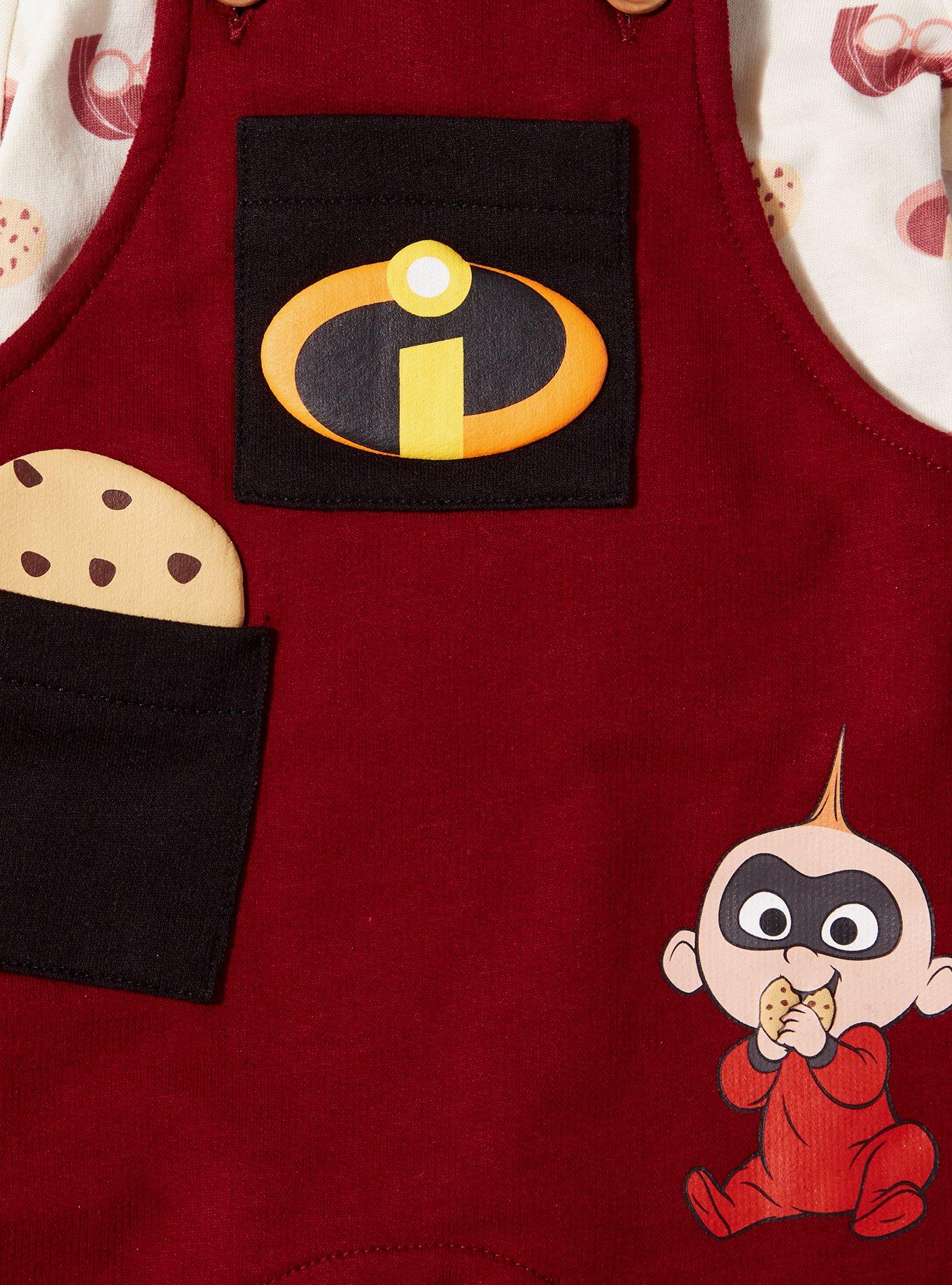 Disney Pixar The Incredibles Jack-Jack Cookie Infant T-Shirt & Overall Set — BoxLunch Exclusive, MULTI, alternate