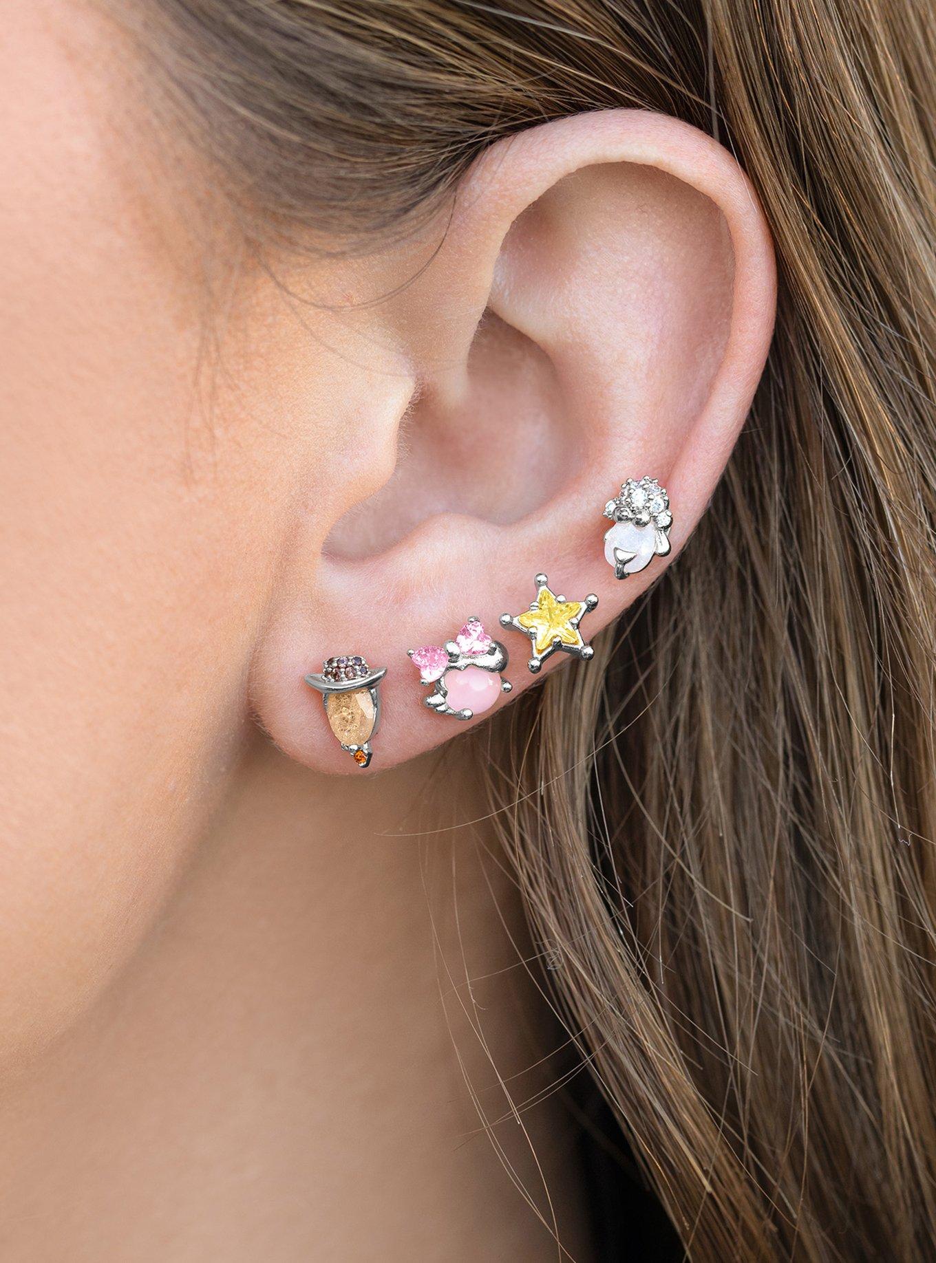 Disney Pixar X Girls Crew Toy Story Woody & Bo Peep Mismatch Stud Earring Set, , hi-res