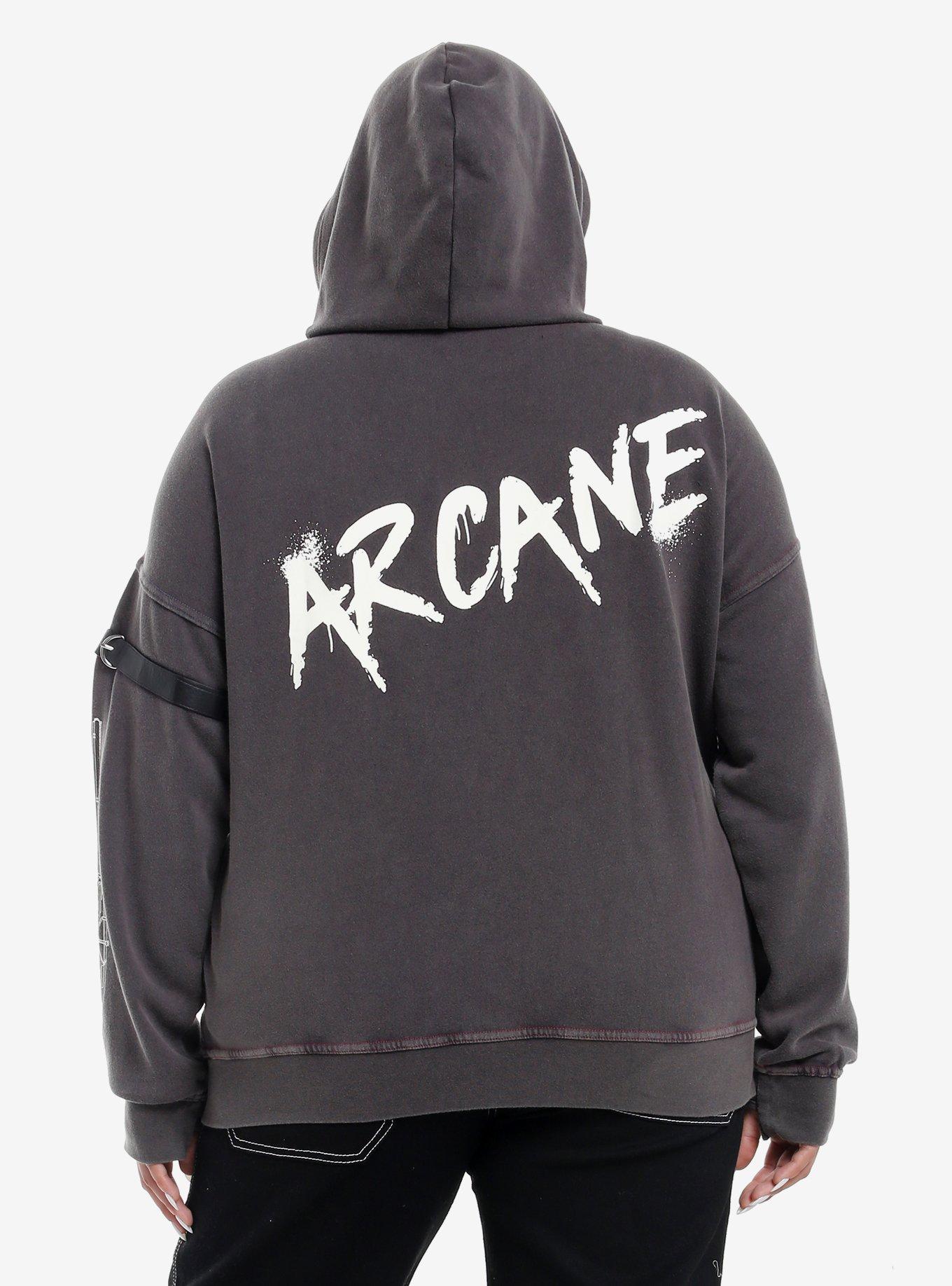 Arcane Vi & Caitlyn Glow-In-The-Dark Girls Hoodie Plus Size, , hi-res