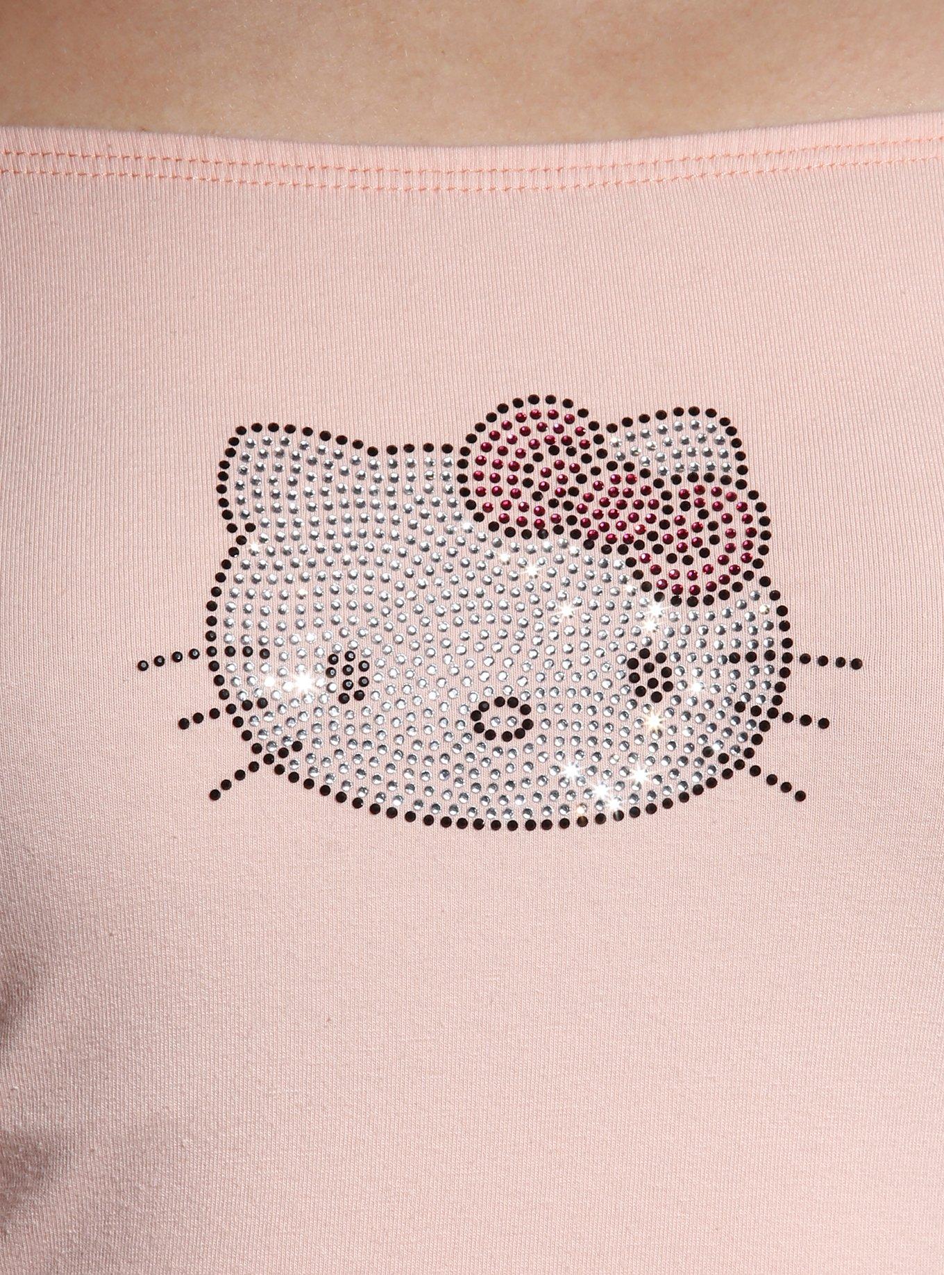 Hello Kitty Rhinestone Off-Shoulder Girls Long-Sleeve Top, MULTI, alternate
