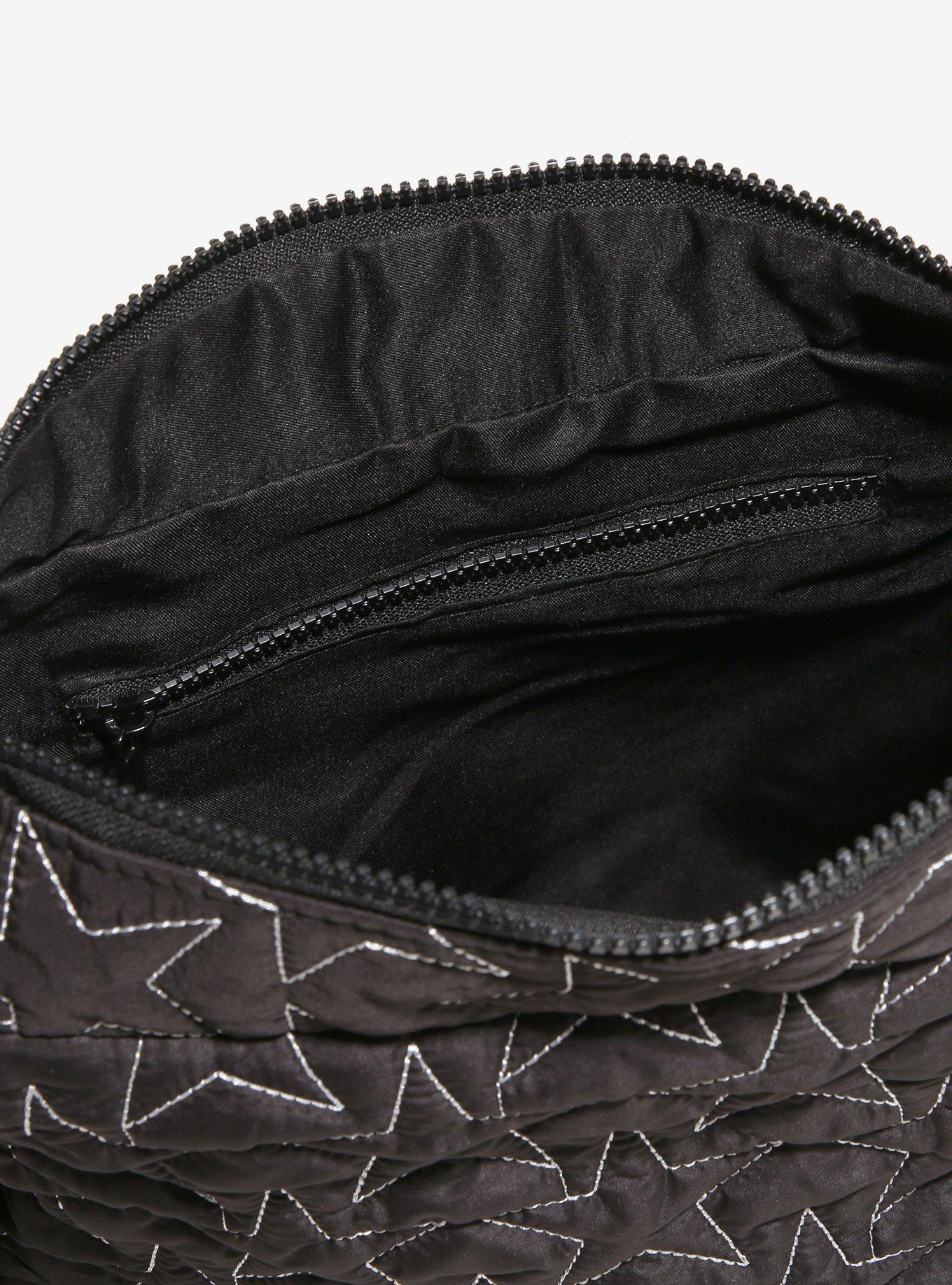 Star Stitch Quilted Puffer Shoulder Tote Bag, , alternate