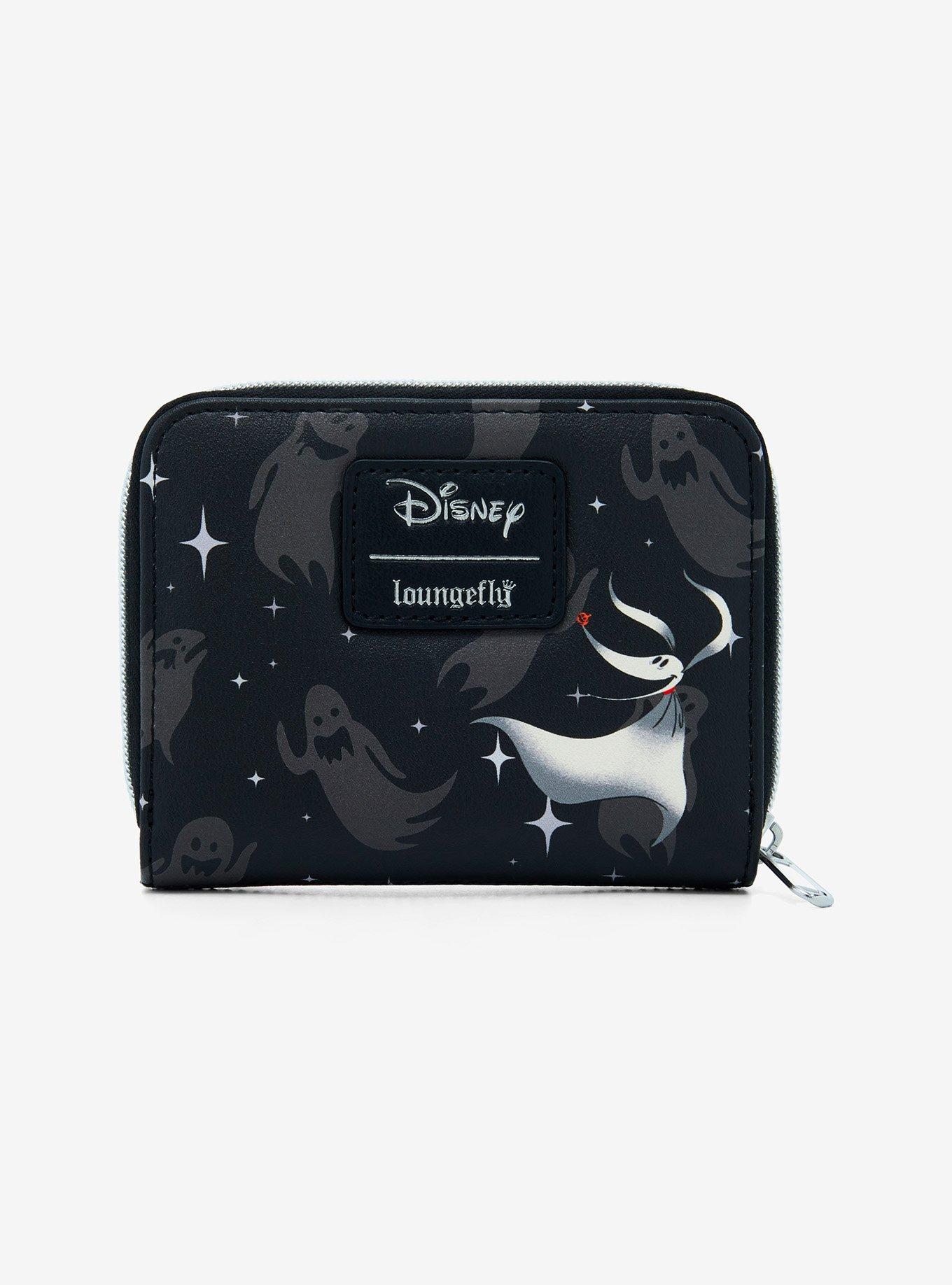 Loungefly The Nightmare Before Christmas Jack & Sally Spiderweb Mini Zipper Wallet Hot Topic Exclusive, , alternate
