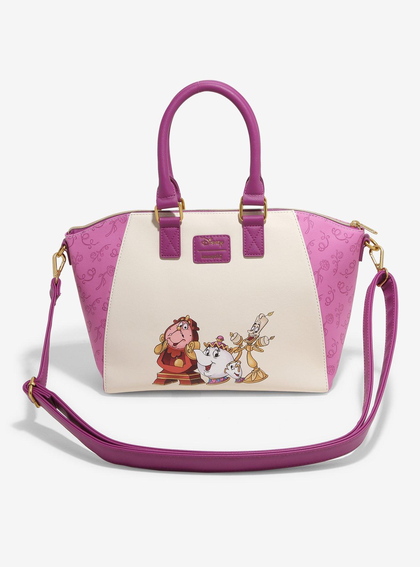 Loungefly Beauty And The Beast Holiday Fireplace Satchel Bag, , hi-res