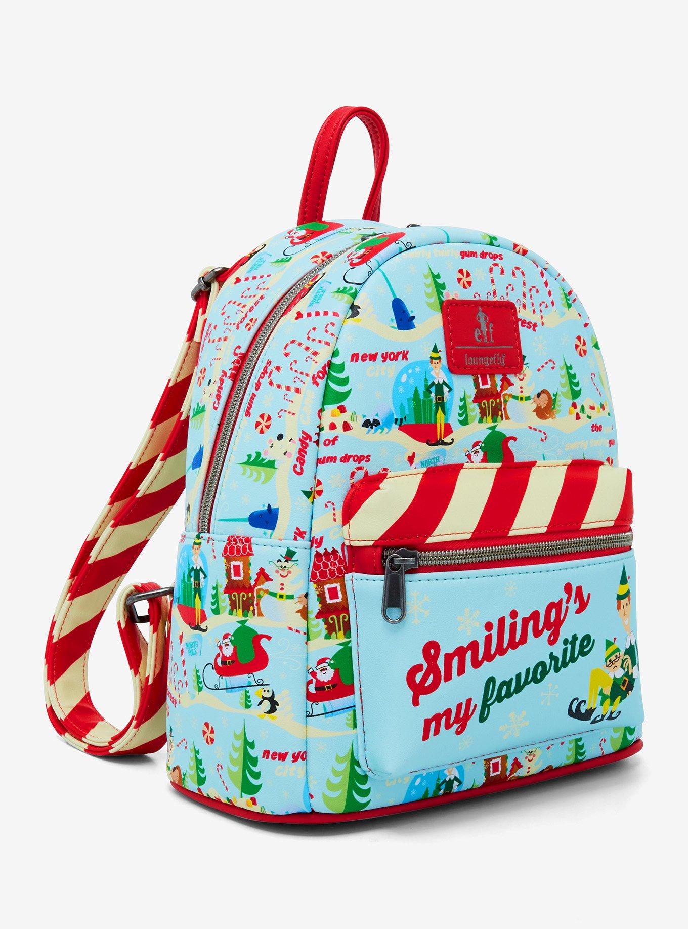 Loungefly Elf Smiling's My Favorite Mini Backpack, , hi-res