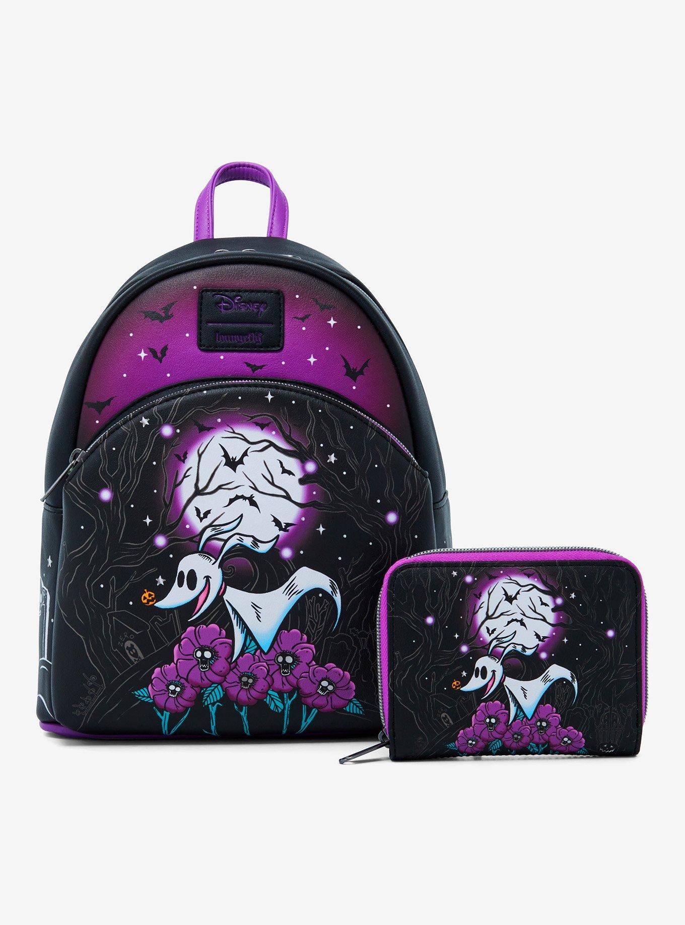 Loungefly The Nightmare Before Christmas Zero Moon Doodle Mini Backpack, , alternate