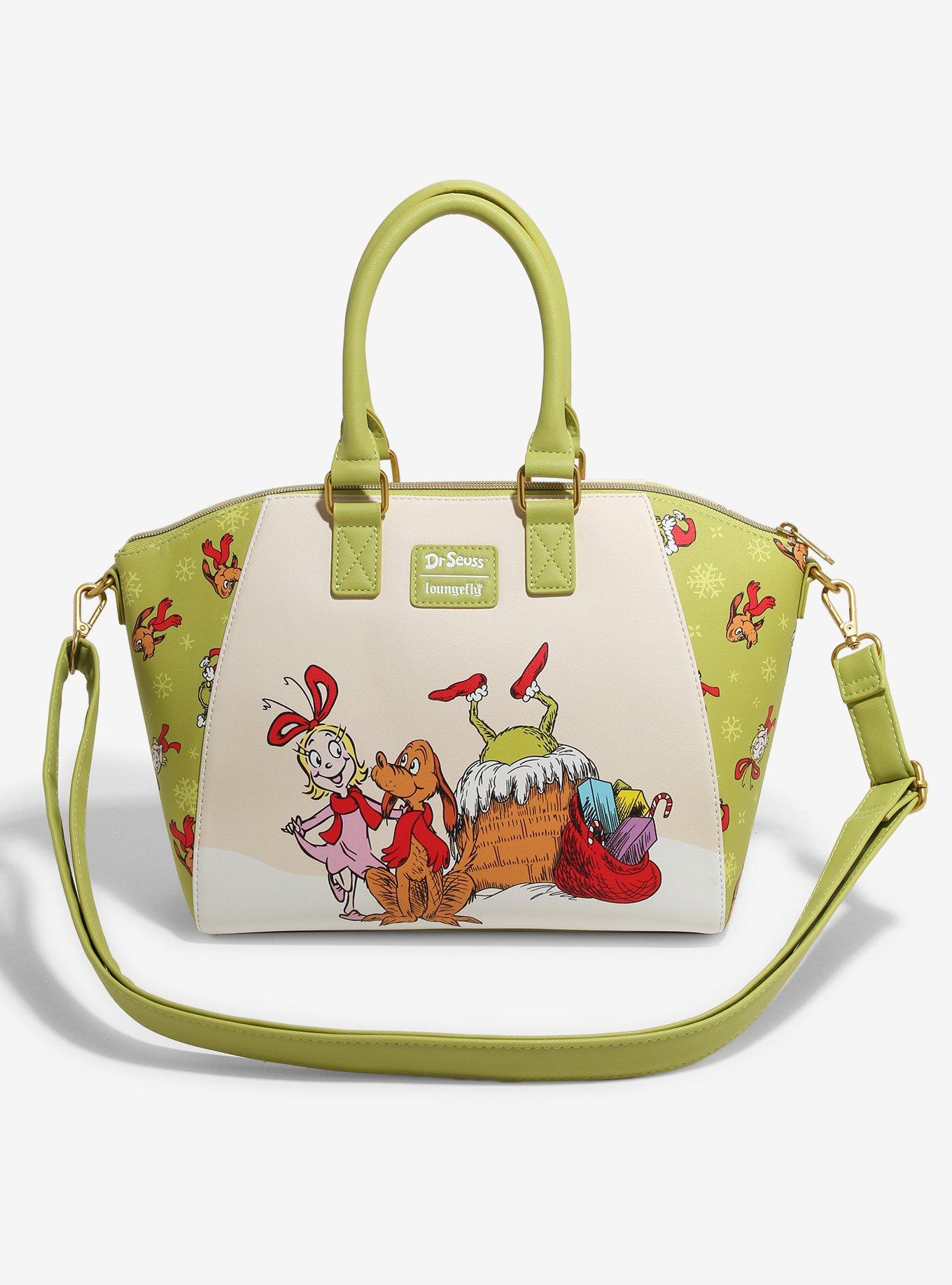 Loungefly How The Grinch Stole Christmas Cindy & Max Satchel Bag Hot Topic Exclusive, , hi-res