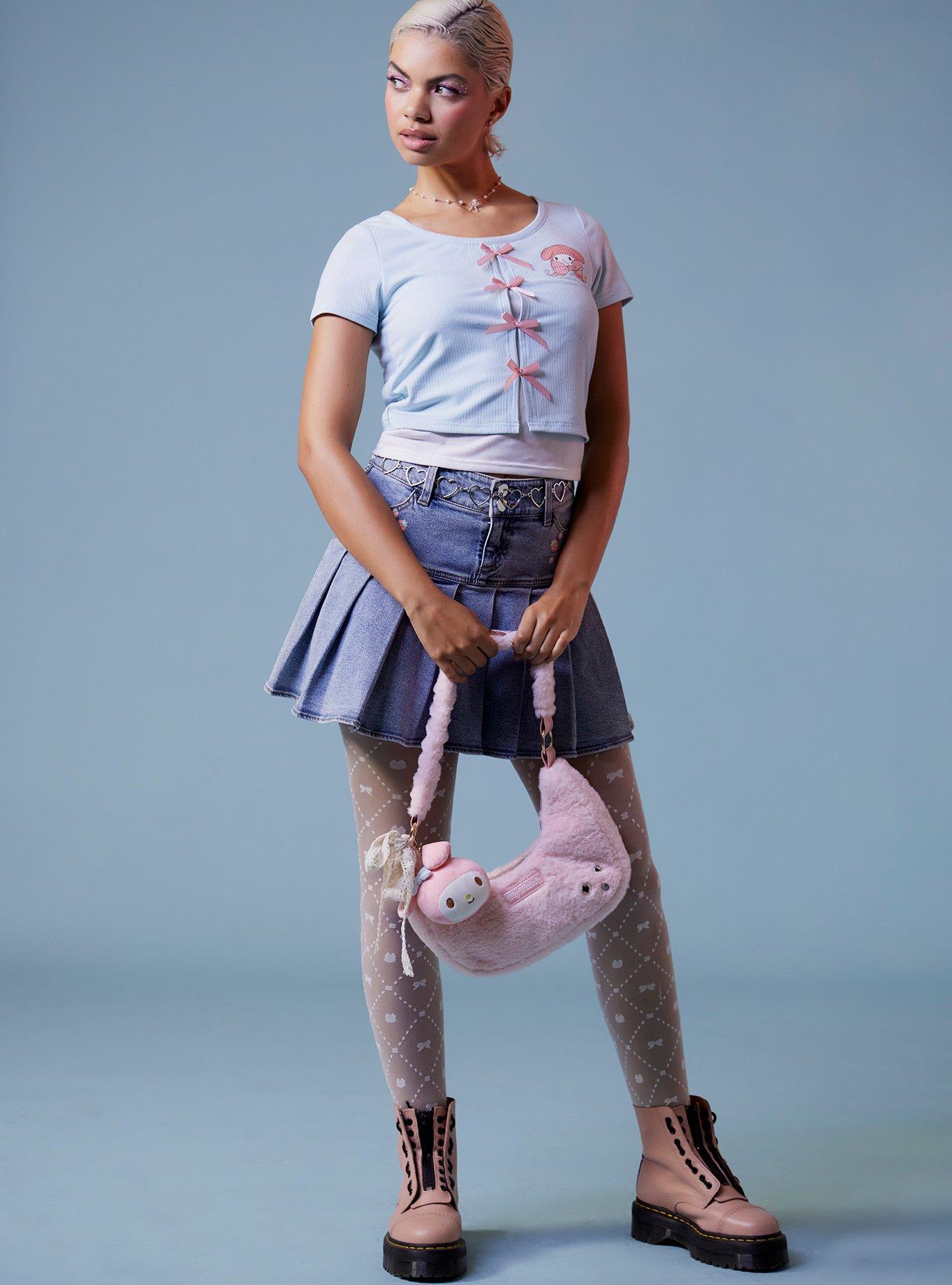My Melody Plush Fuzzy Shoulder Bag, , alternate