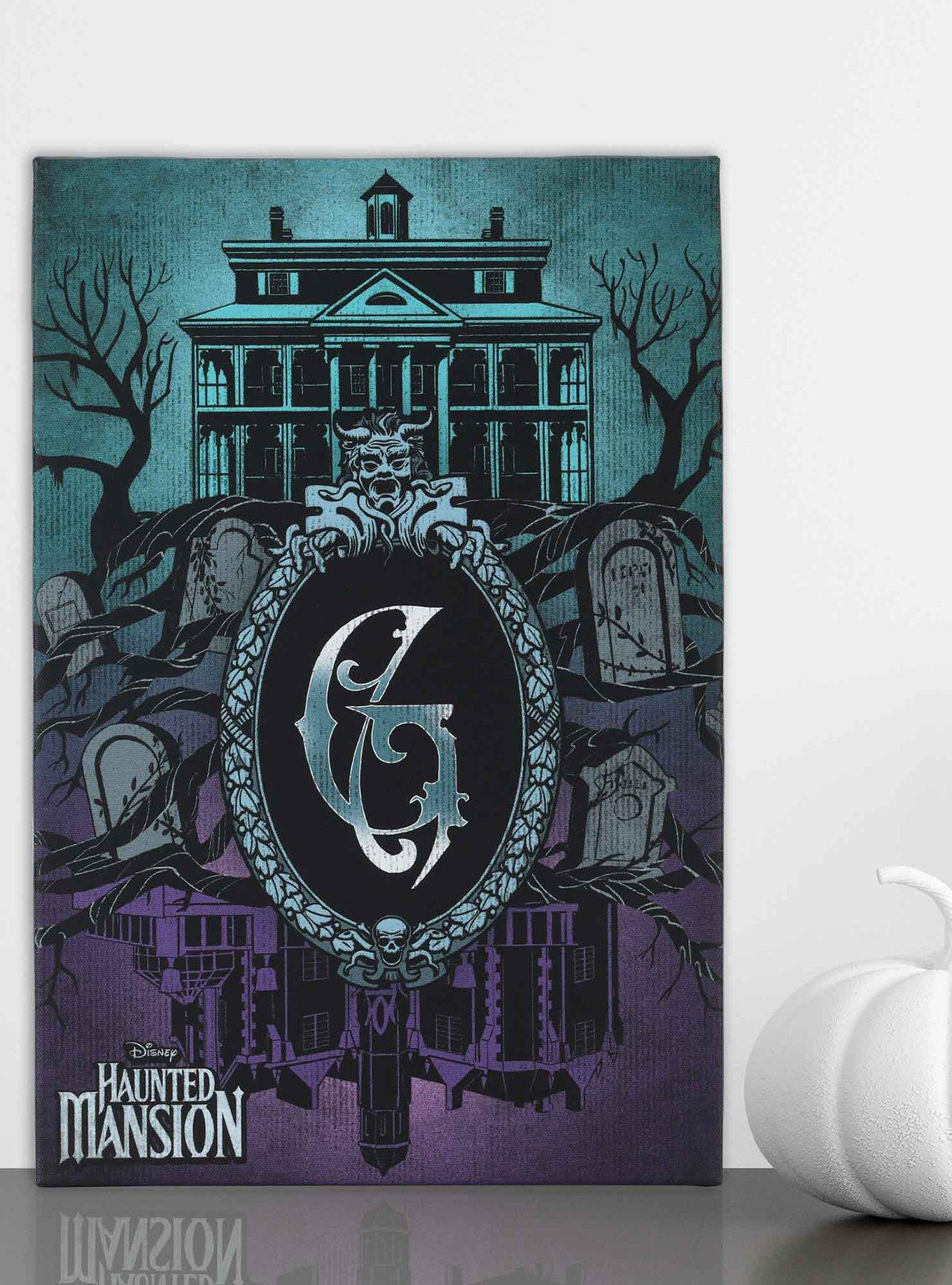 Disney Haunted Mansion Tombstone Scene Canvas Wall Decor, , alternate