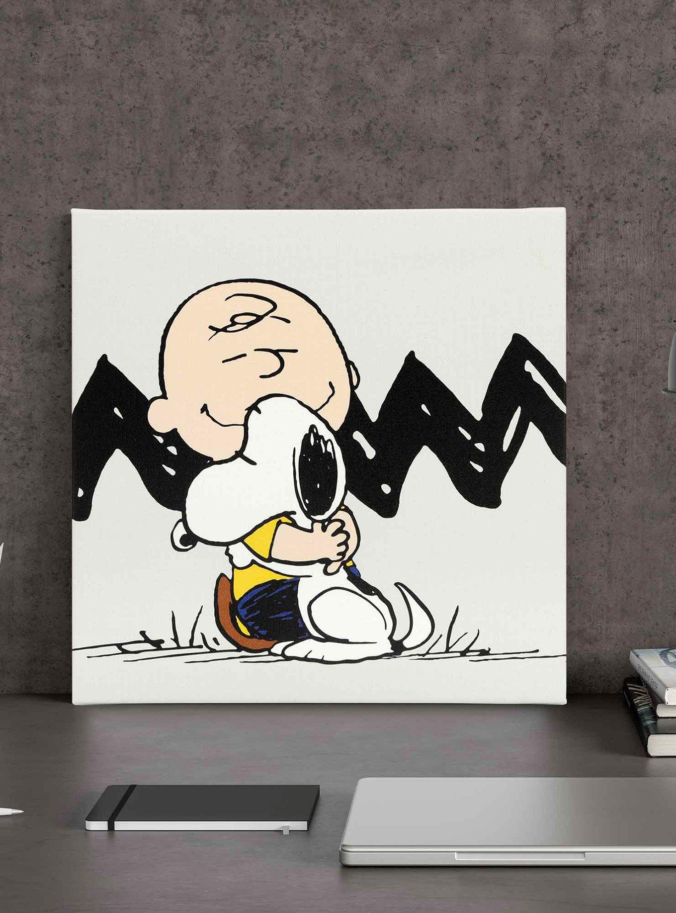 Peanuts Charlie Brown & Snoopy Zig-Zag Canvas Wall Decor, , hi-res