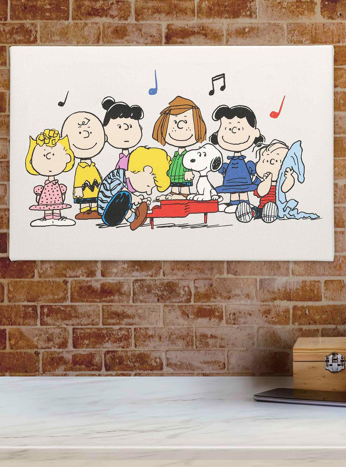 Peanuts Charlie Brown & Gang Singing Canvas Wall Decor, , alternate
