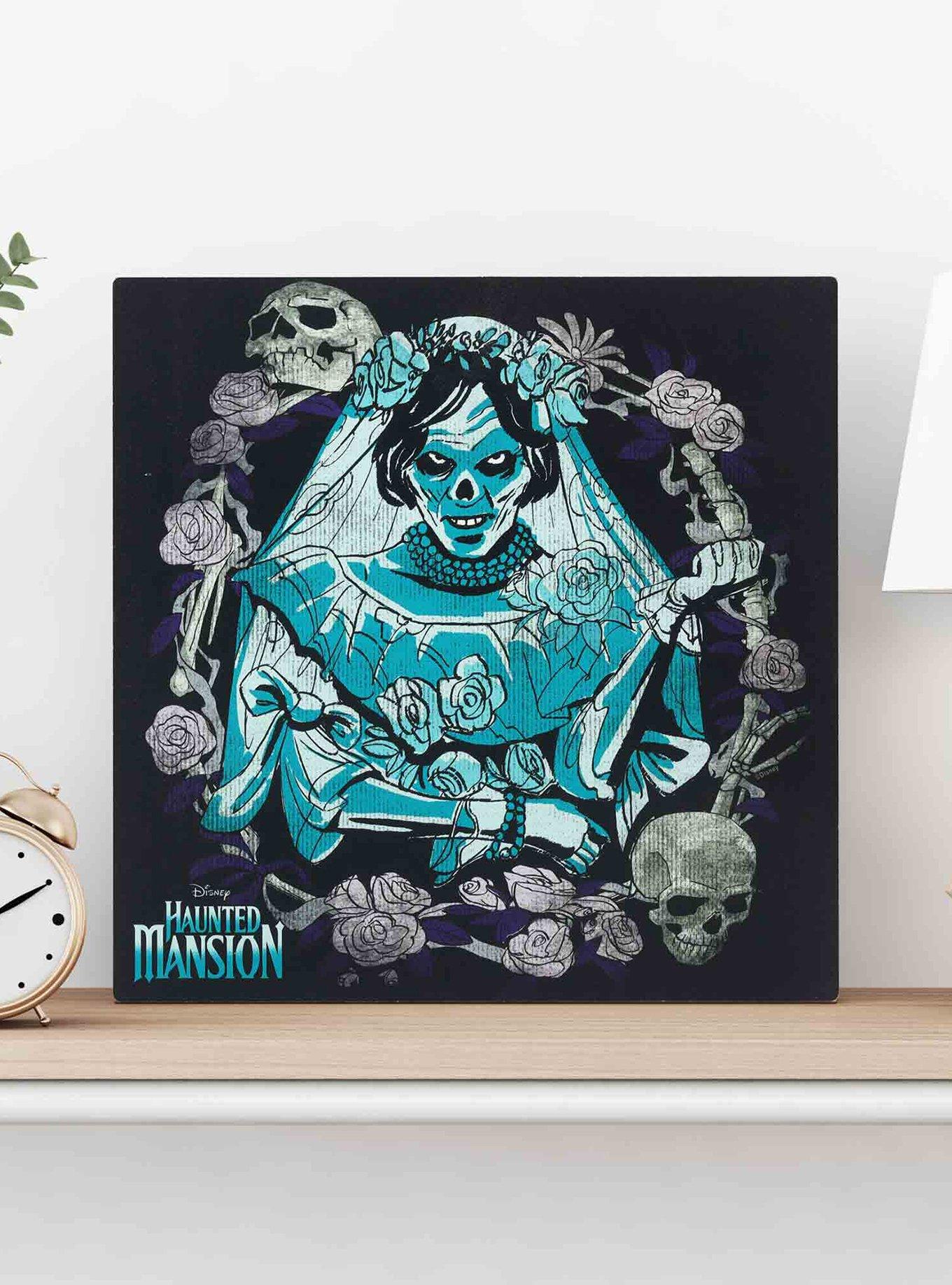 Disney Haunted Mansion Bride & Skull Wreath Wood Wall Decor, , hi-res