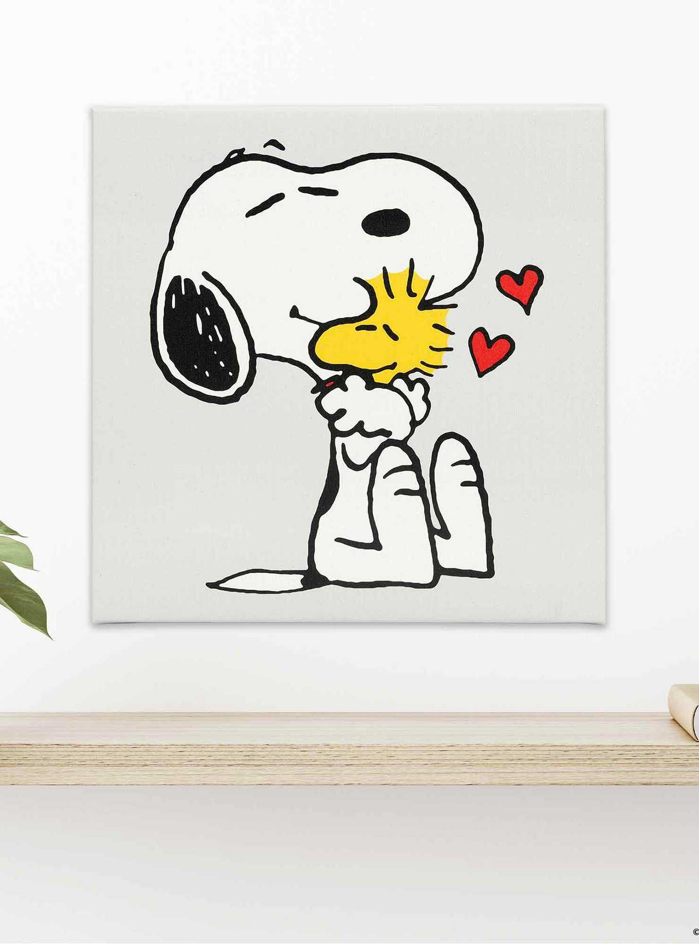 Peanuts Snoopy & Woodstock Love Canvas Wall Decor, , hi-res